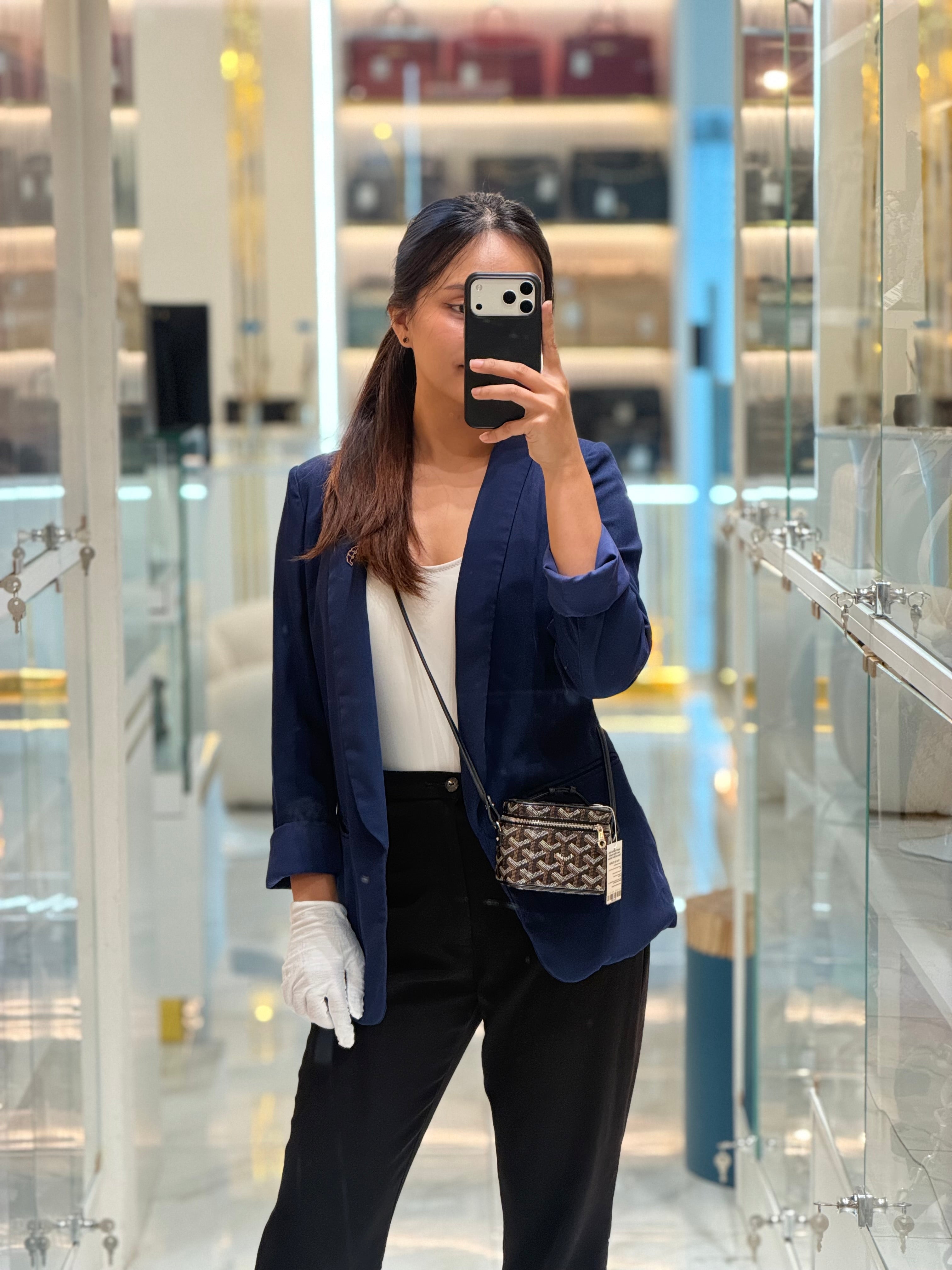 Goyard Muse Nano Vanity Case in Black Goyardine Canvas and Silver Hardware | Purse Maison Luxury Bags Shop
