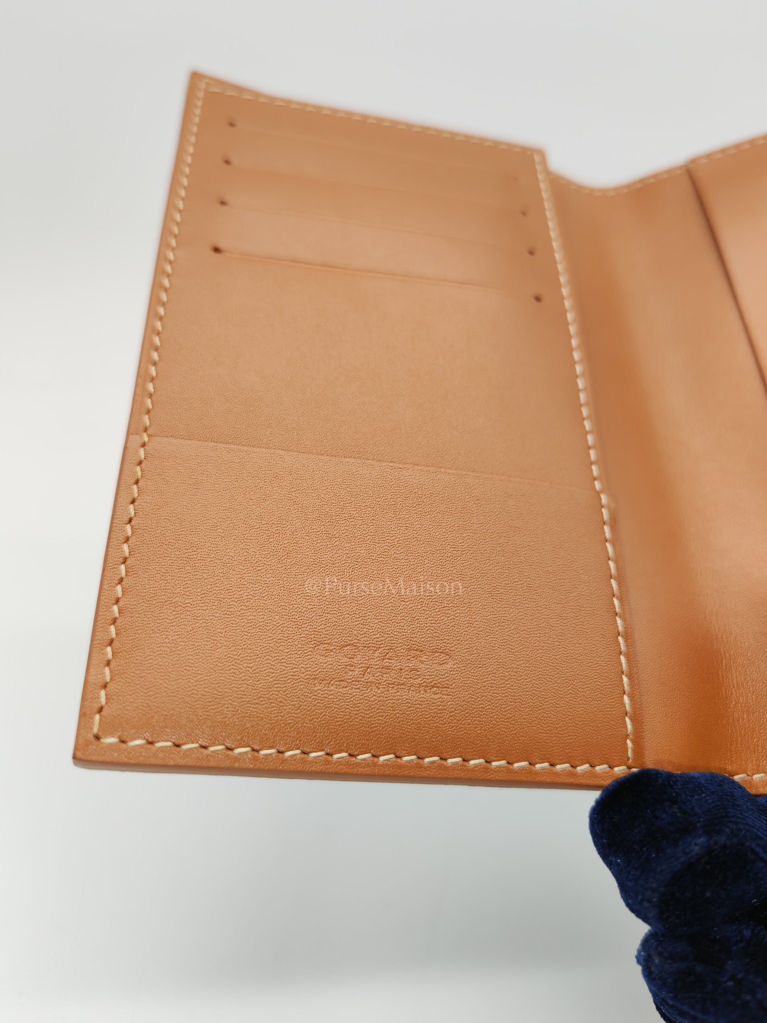 Goyard Passport Holder in Tan Goyadine Canvas | Purse Maison Luxury Bags Shop
