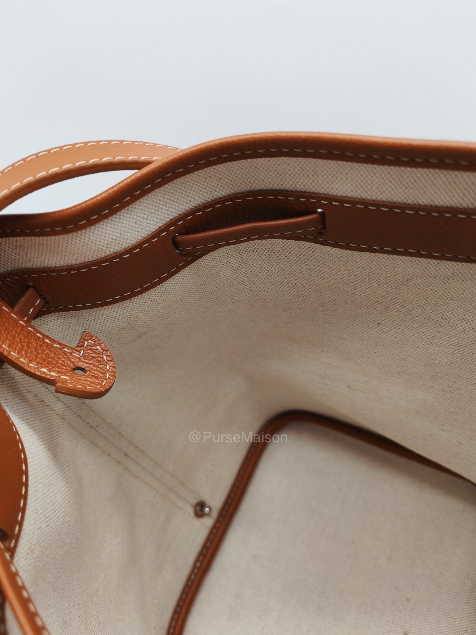 Goyard Petit Flot Bucket Bag in Black/Tan Goyardine Canvas | Purse Maison Luxury Bags Shop