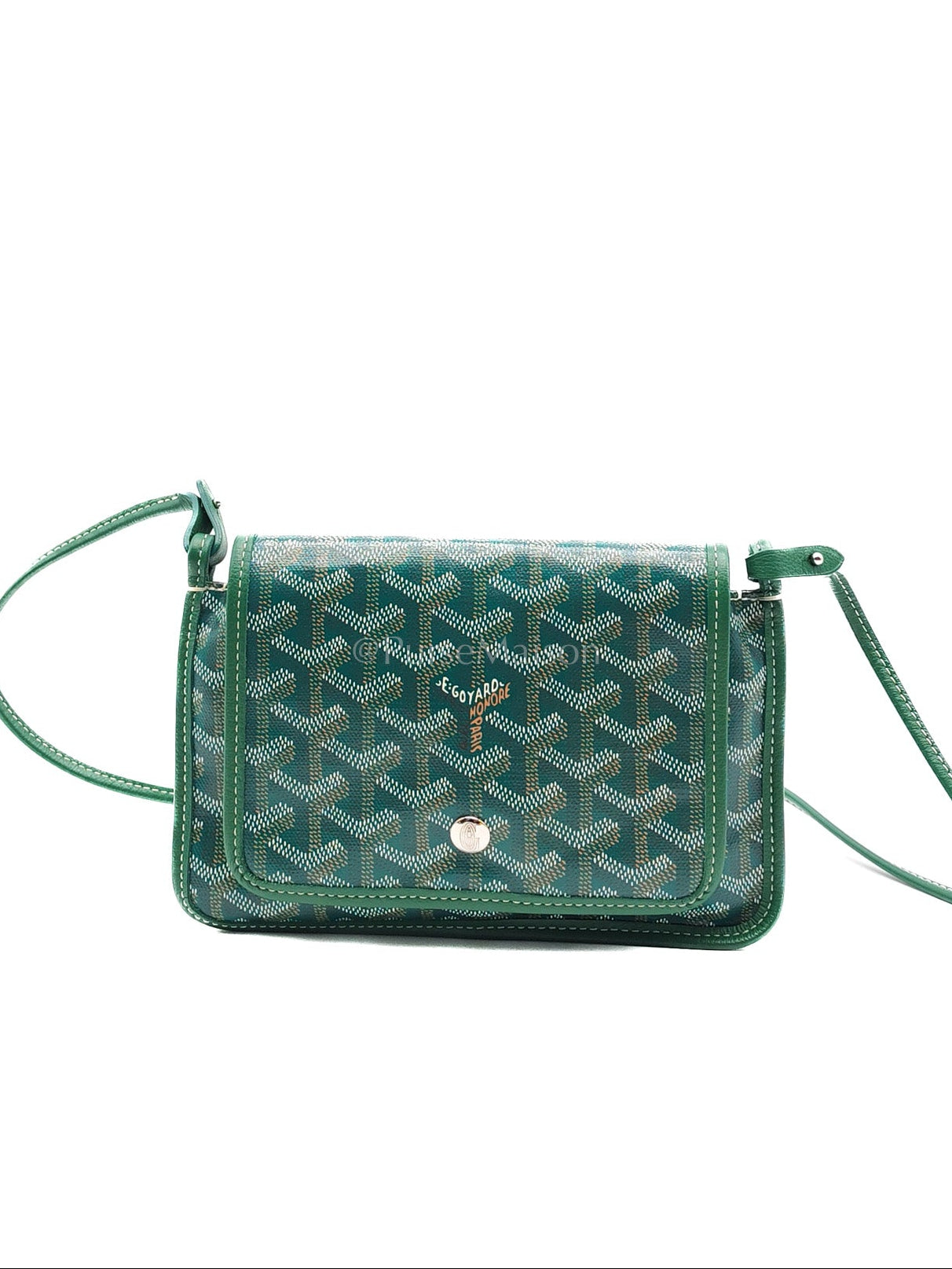 Goyard Plumet Crossbody Bag in Green Goyardine Canvas | Purse Maison Luxury Bags Shop