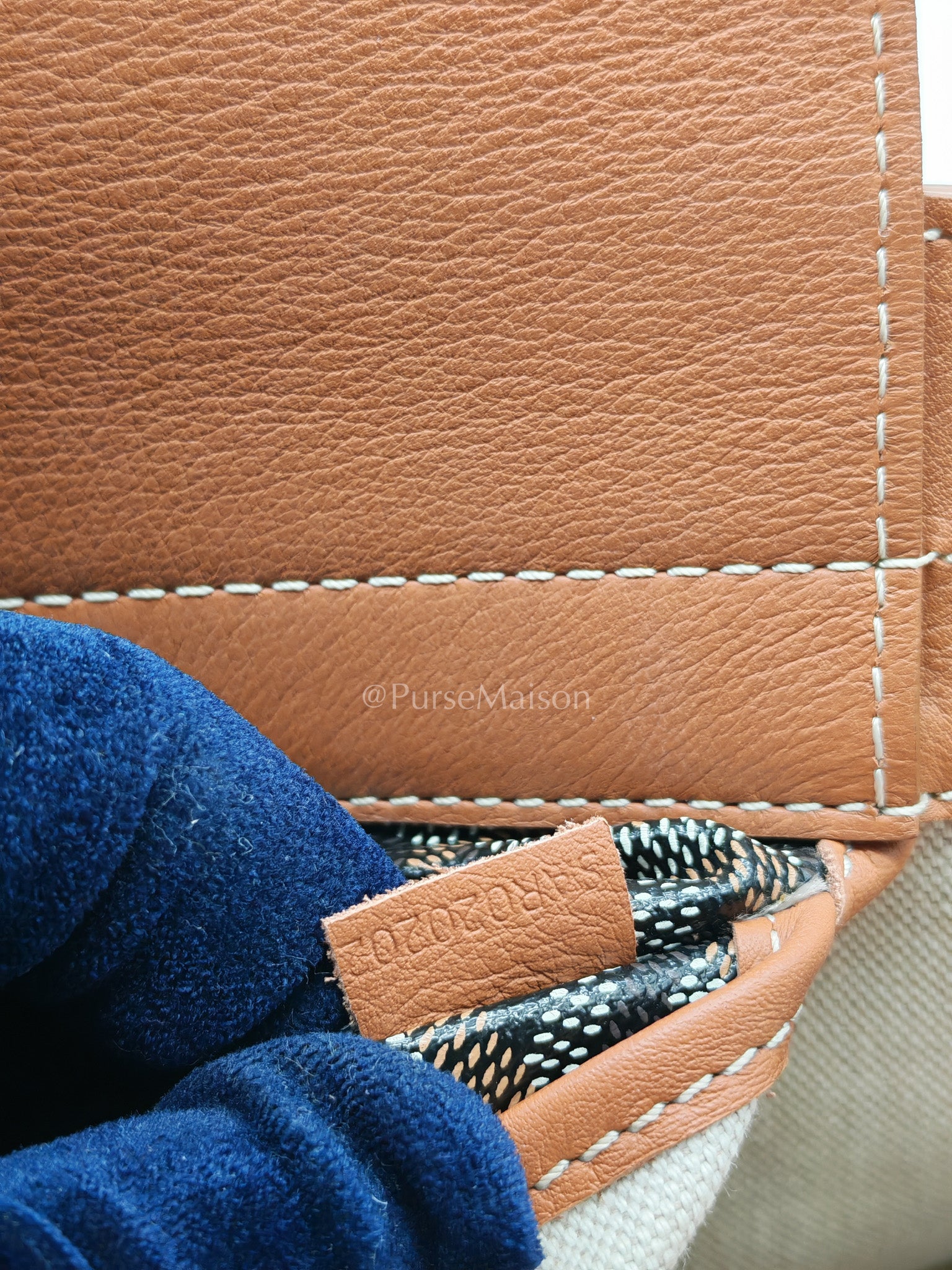 Goyard Rouette Bag in Black/Tan Goyardine Canvas and Chevroches Calfskin Leather | Purse Maison Luxury Bags Shop