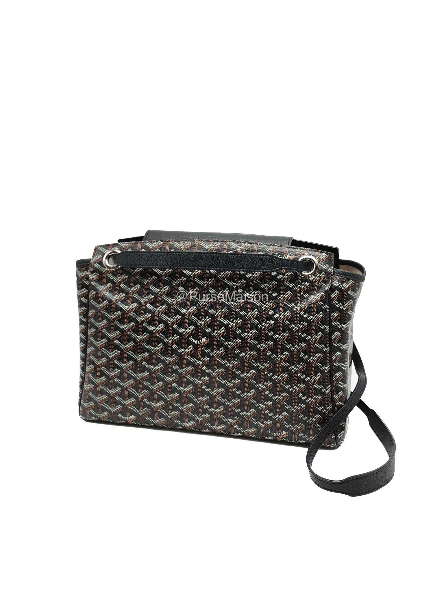 Goyard Rouette Souple PM in BLack Goyardine Canvas | Purse Maison Luxury Bags Shop