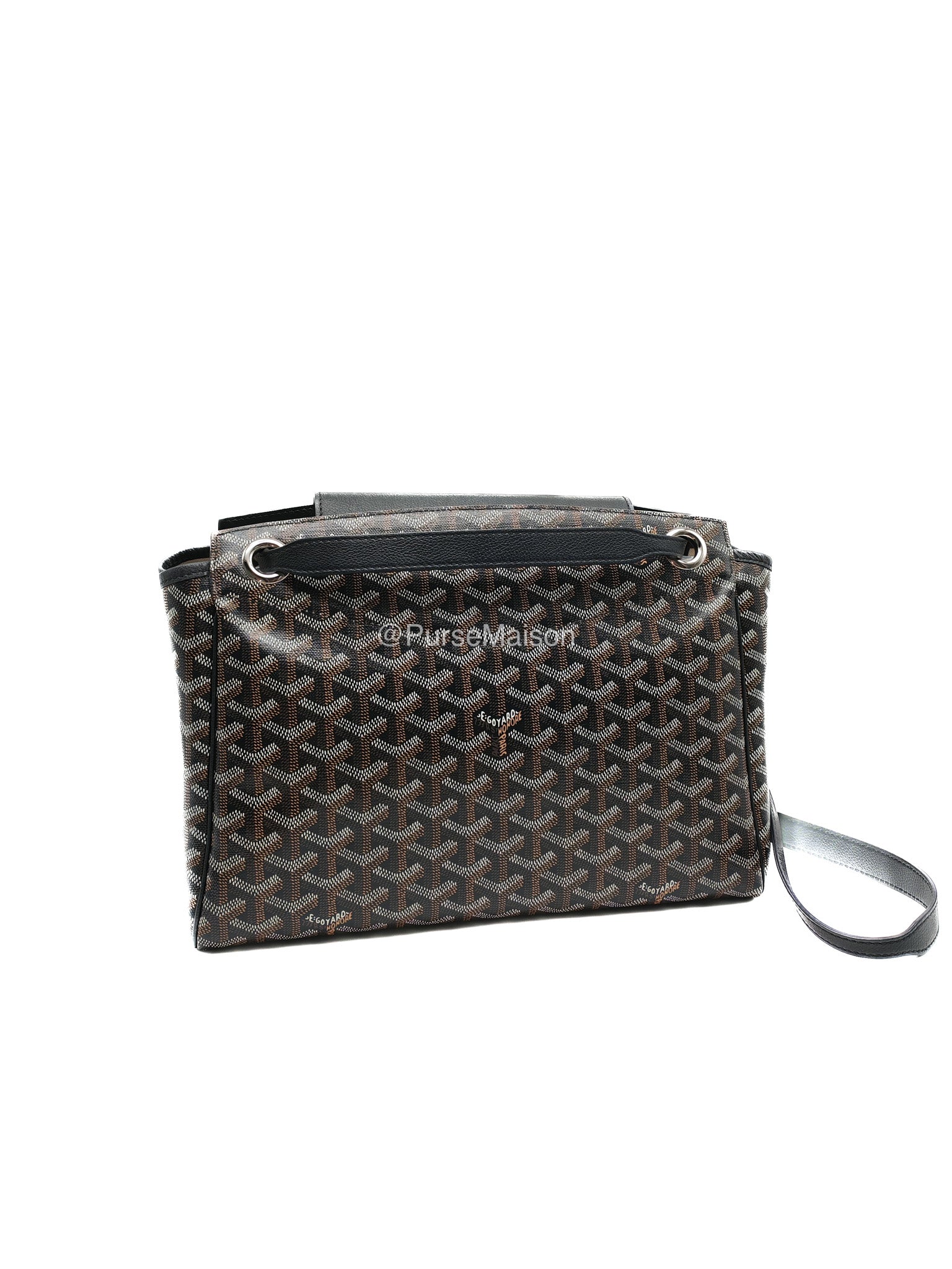 Goyard Rouette Souple PM in BLack Goyardine Canvas | Purse Maison Luxury Bags Shop