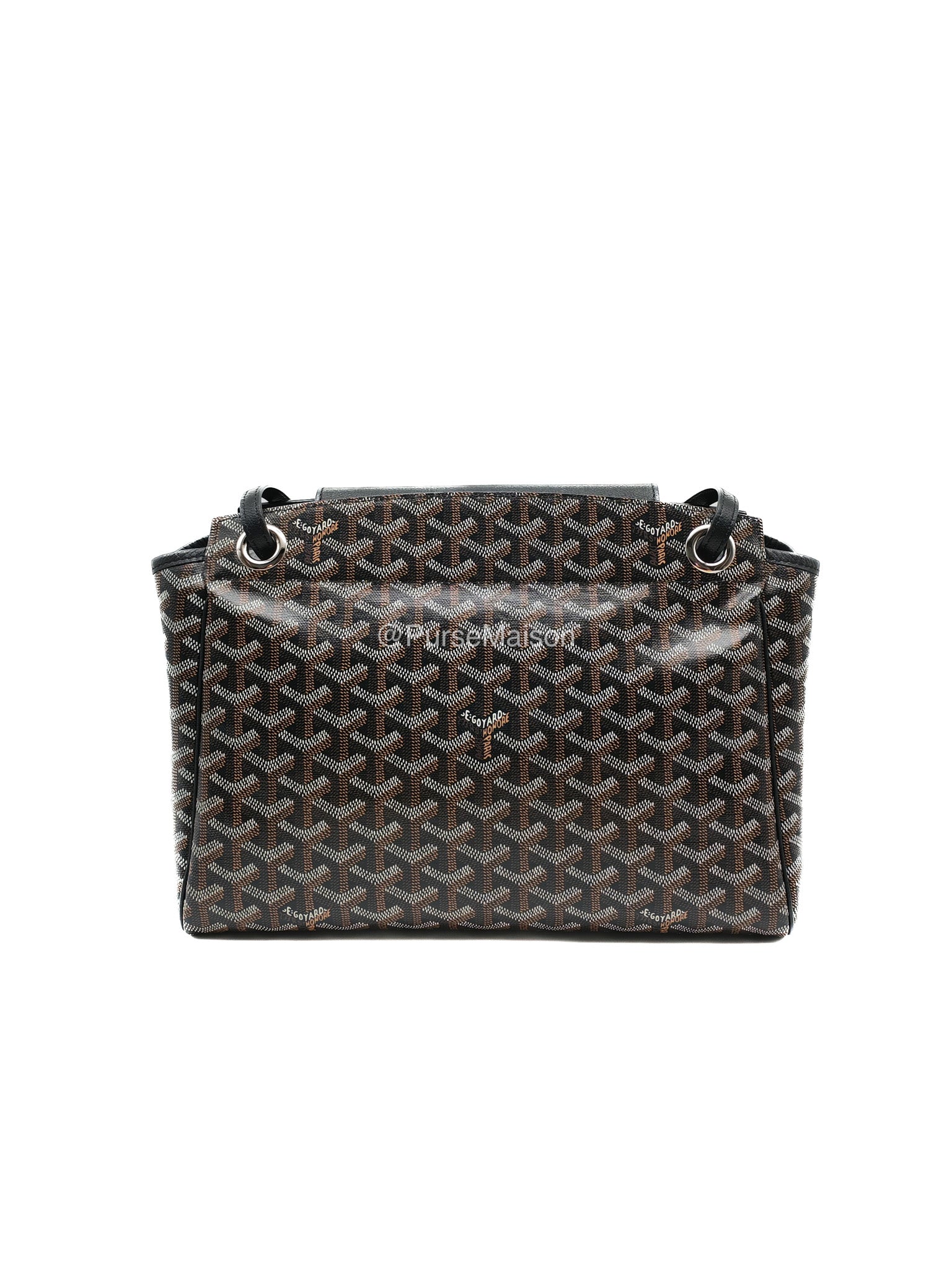 Goyard Rouette Souple PM in BLack Goyardine Canvas | Purse Maison Luxury Bags Shop