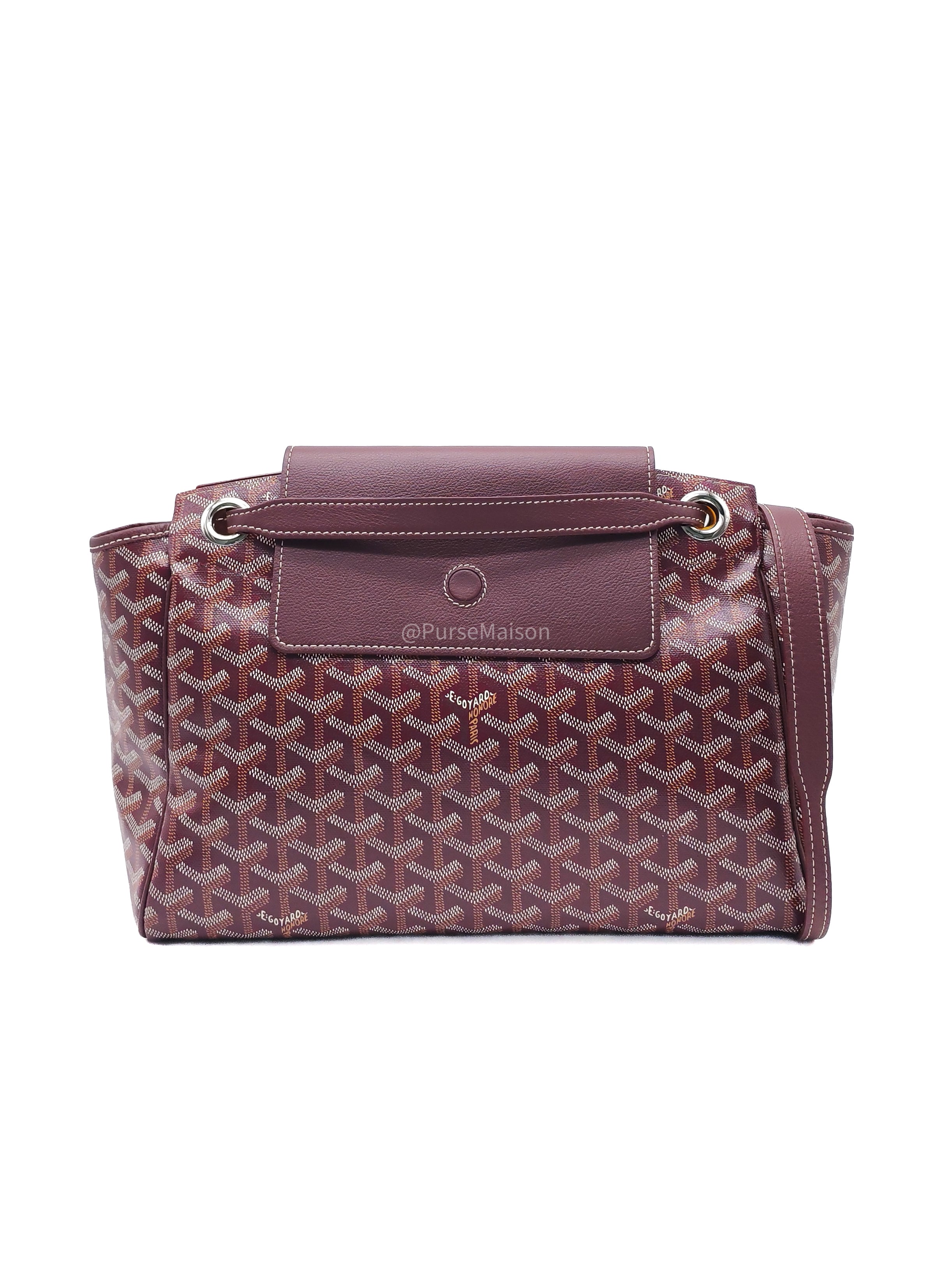 Goyard Rouette Souple Shoulder Bag PM in Burgundy Goyardine Canvas | Purse Maison Luxury Bags Shop
