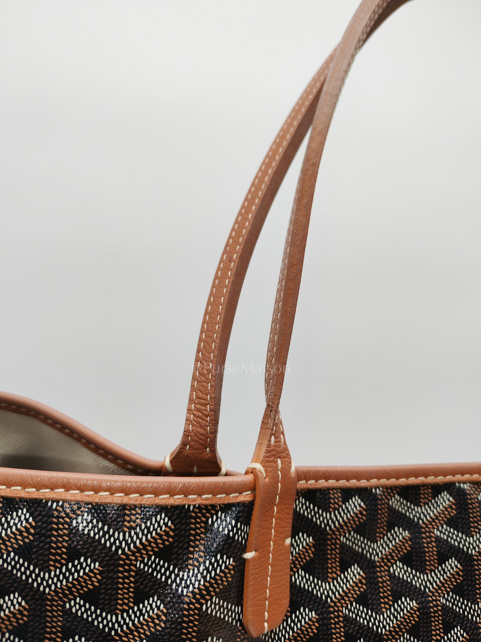 Goyard Saint Louis GM Tan in Goyardine Canvas Tote Bag | Purse Maison Luxury Bags Shop