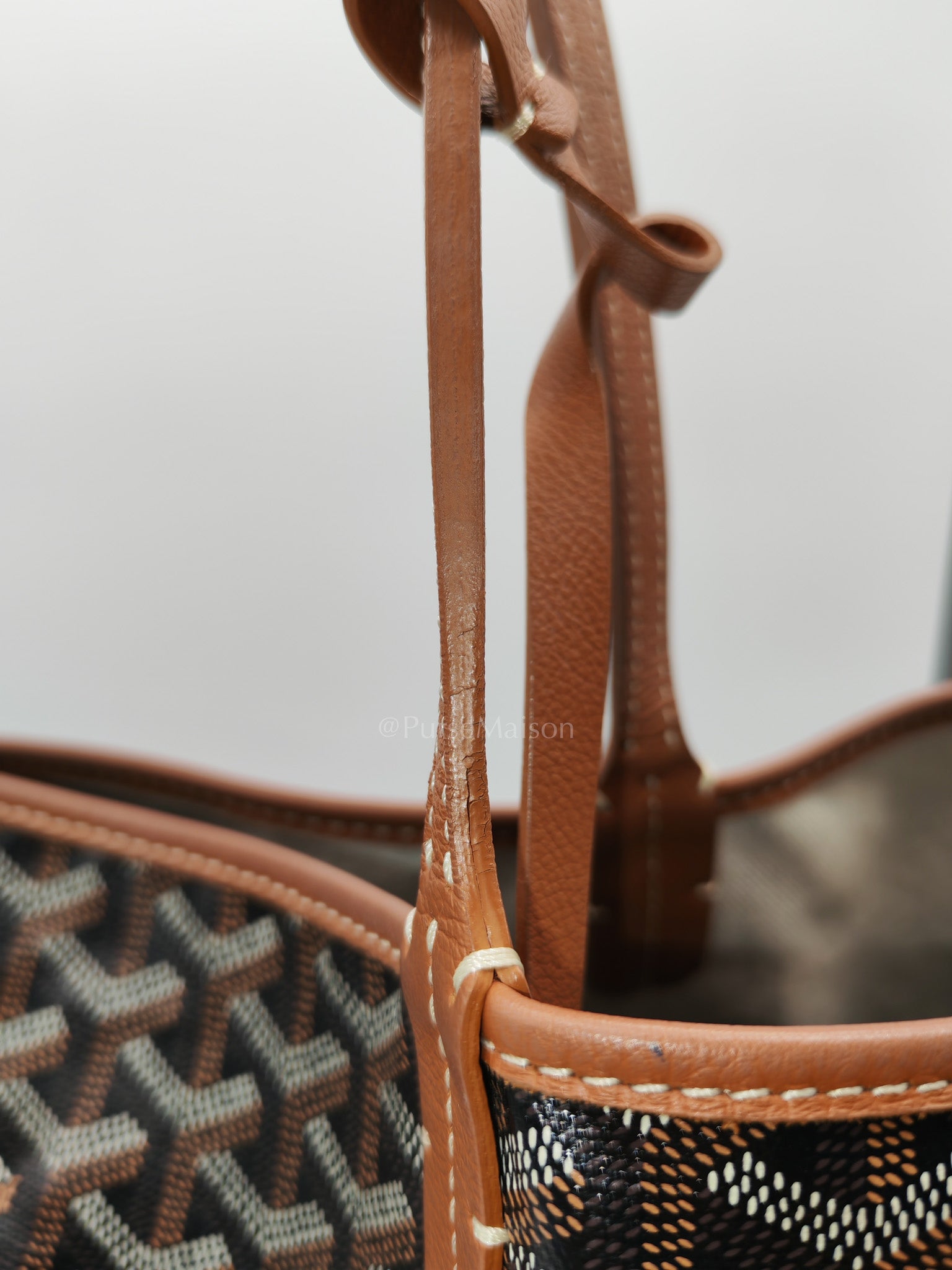 Goyard Saint Louis GM Tan in Goyardine Canvas Tote Bag | Purse Maison Luxury Bags Shop