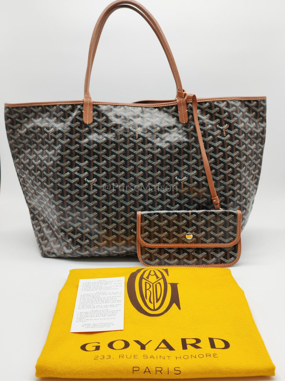 Goyard Saint Louis GM Tan in Goyardine Canvas Tote Bag | Purse Maison Luxury Bags Shop