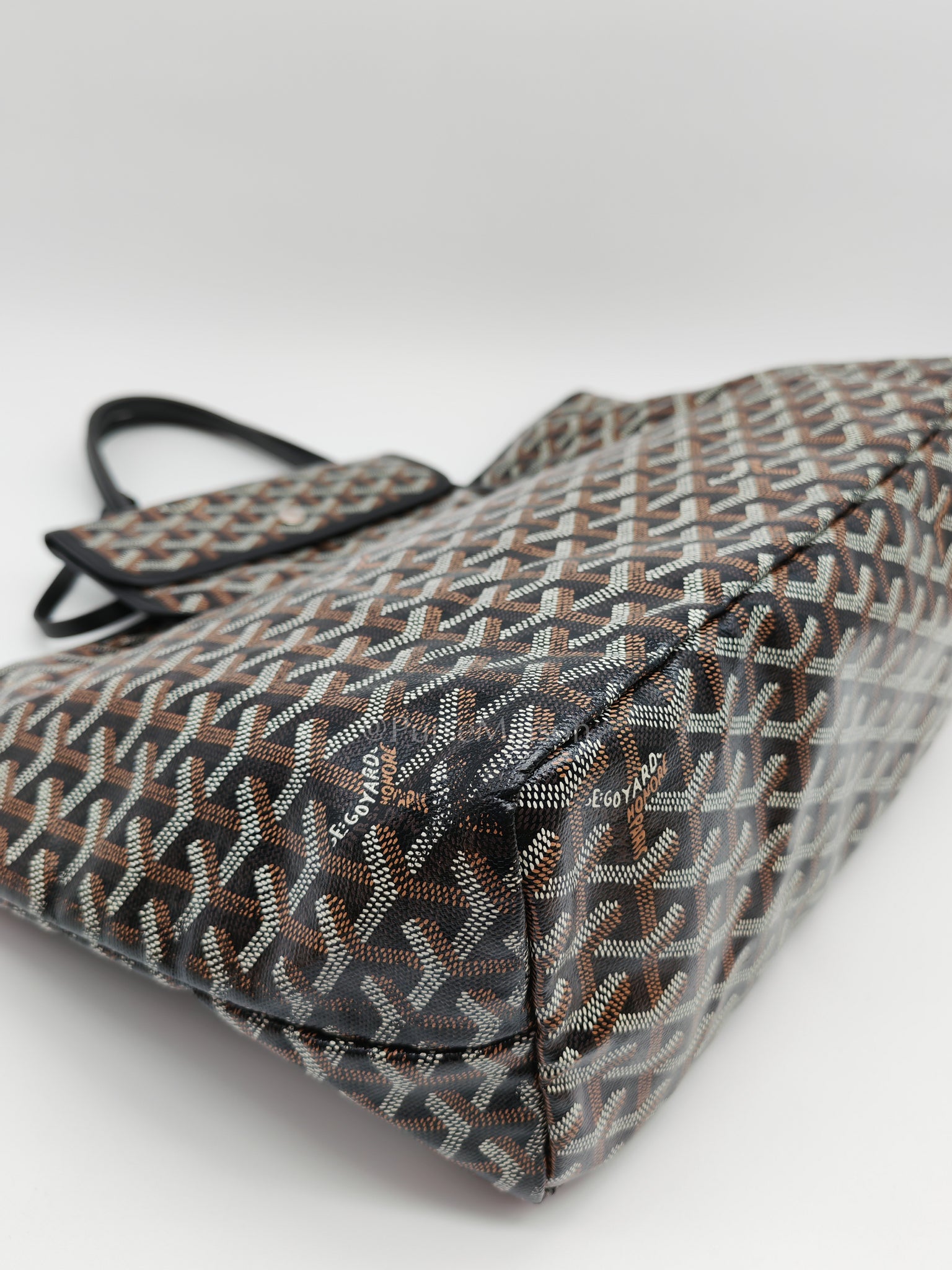 Goyard St. Louis Pm in Black Goyardine Canvas | Purse Maison Luxury Bags Shop