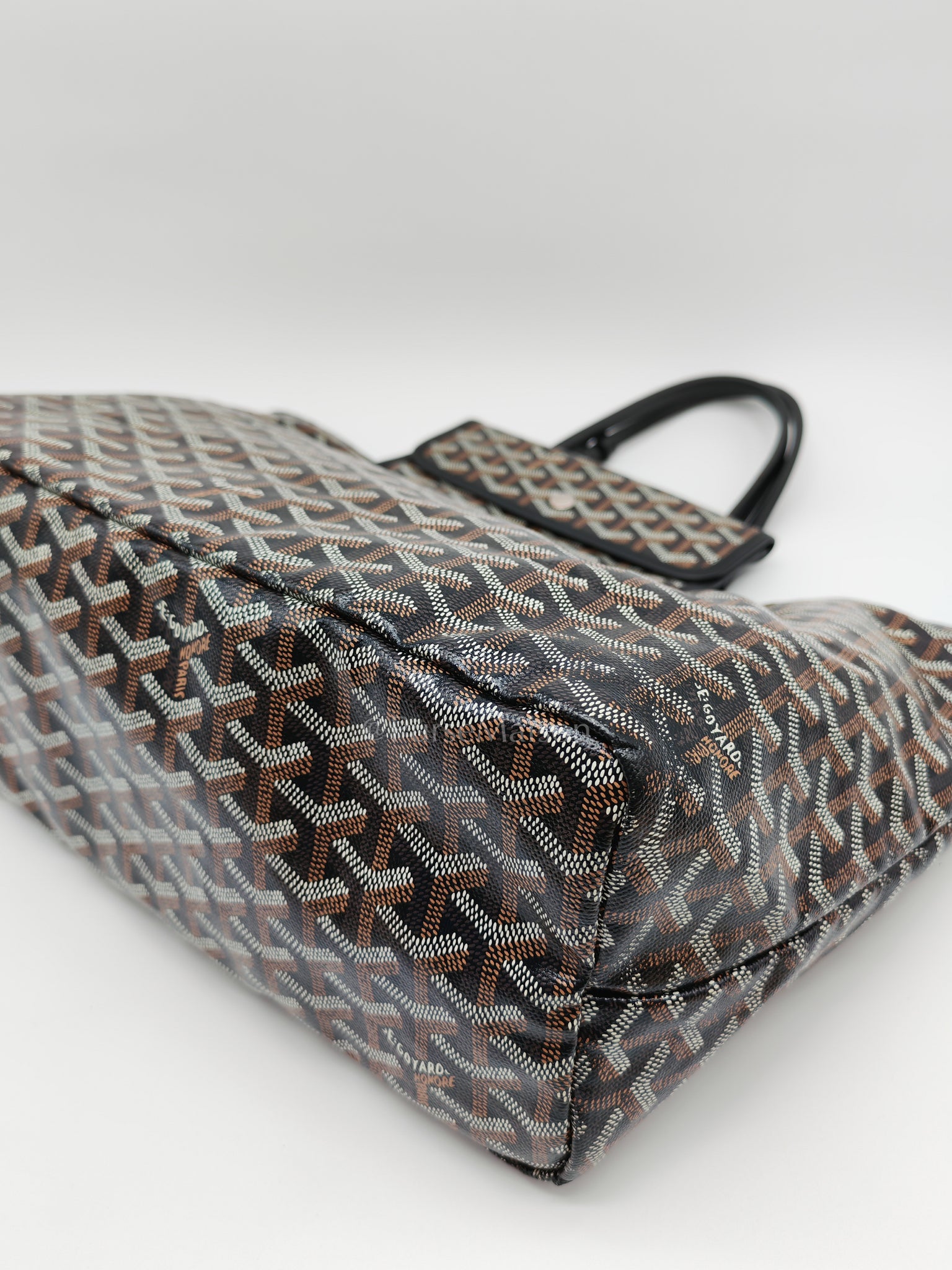 Goyard St. Louis Pm in Black Goyardine Canvas | Purse Maison Luxury Bags Shop