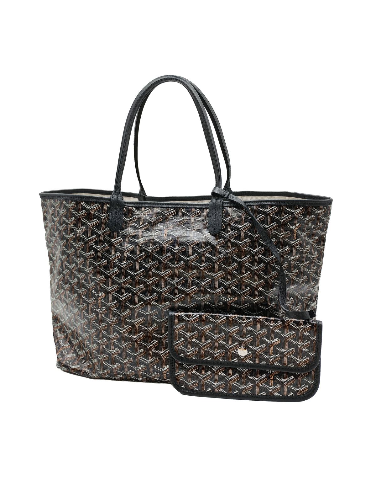 Goyard Saint Louis PM in Black Goyardine Canvas | Purse Maison Luxury Bags Shop