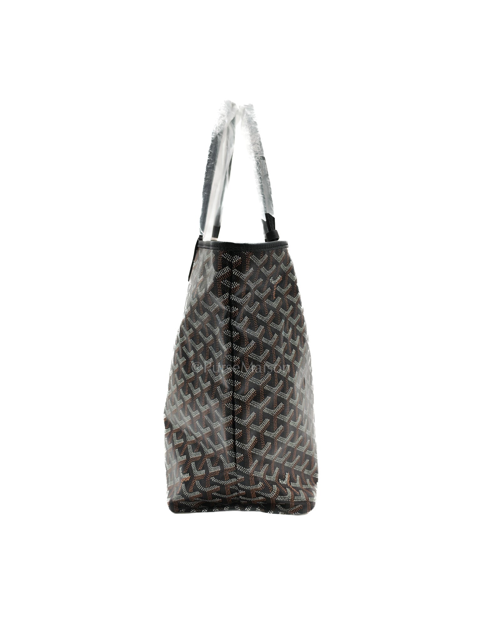 Goyard Saint Louis PM in Black Goyardine Canvas | Purse Maison Luxury Bags Shop