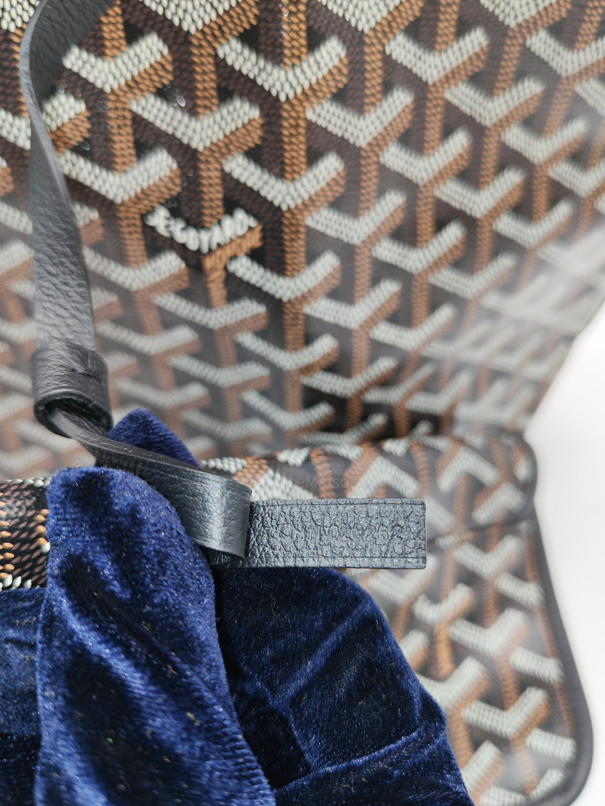 Goyard Saint Louis PM in Black Goyardine Canvas with Croc Universal Clip Charm | Purse Maison Luxury Bags Shop