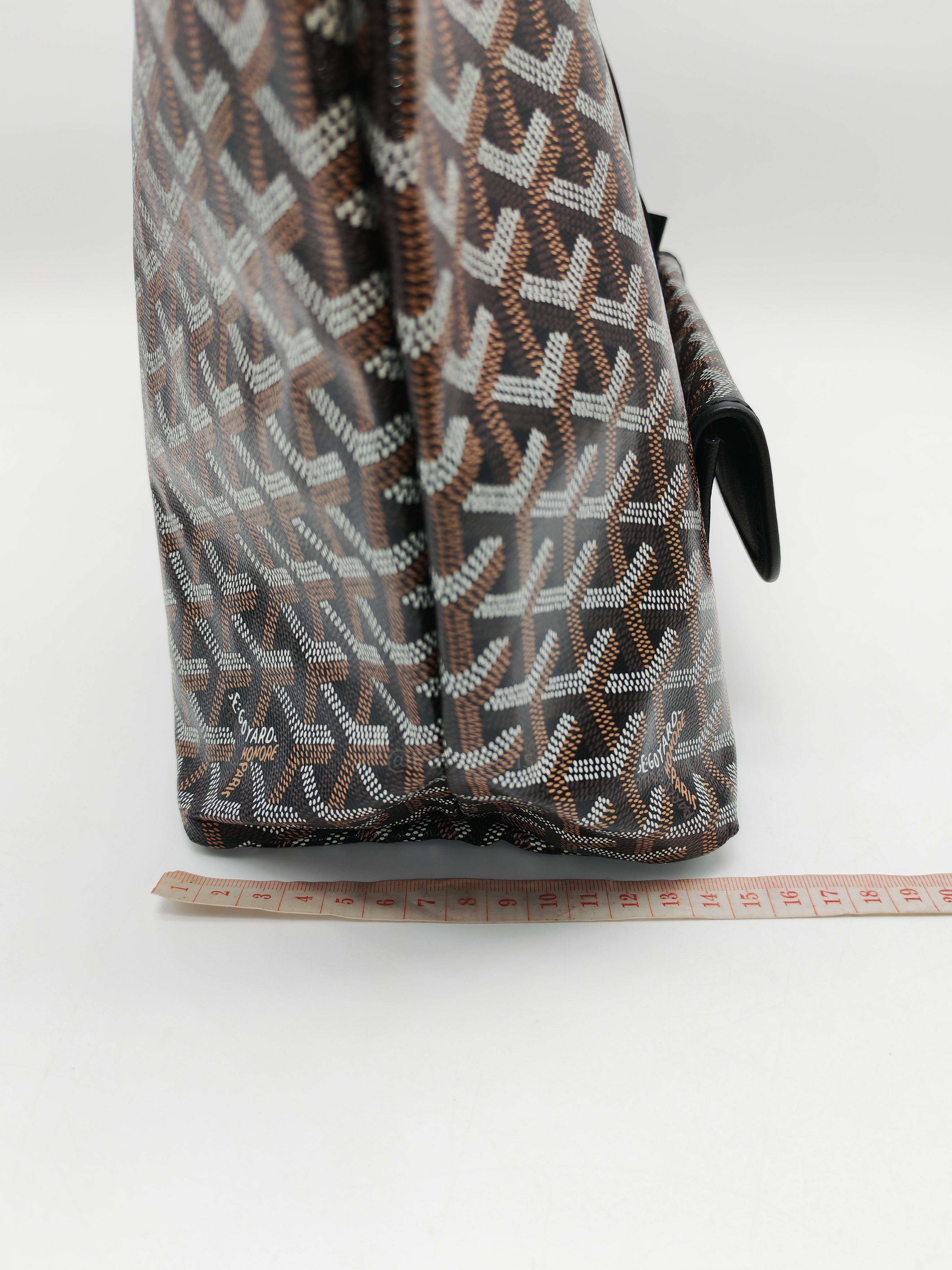 Goyard Saint Louis PM in Black Goyardine Canvas with Croc Universal Clip Charm | Purse Maison Luxury Bags Shop