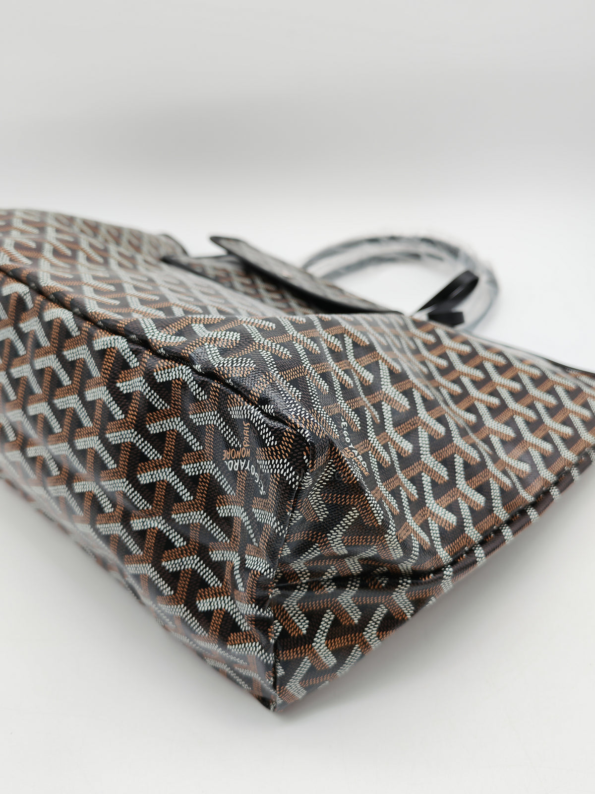 Goyard Saint Louis PM in Black Goyardine Canvas with Croc Universal Clip Charm | Purse Maison Luxury Bags Shop