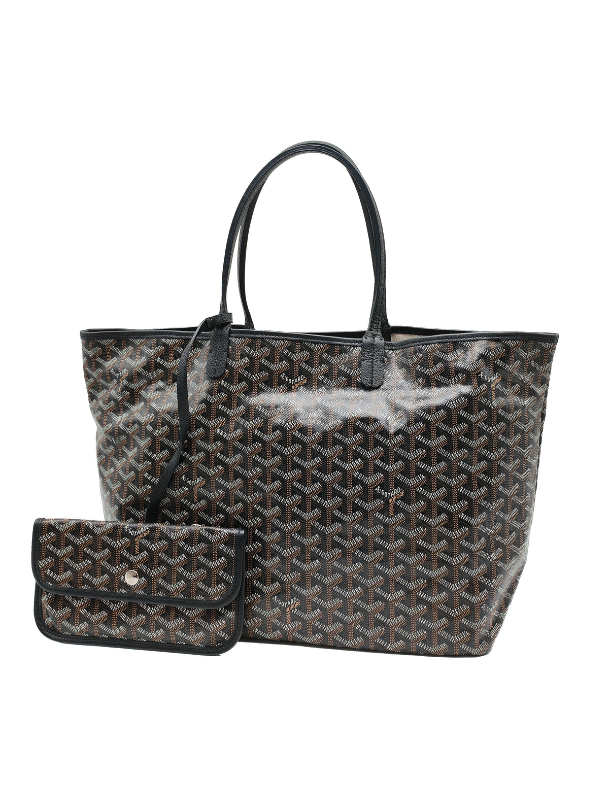 Goyard Saint Louis PM in Black/Noir Goyardine Canvas | Purse Maison Luxury Bags Shop