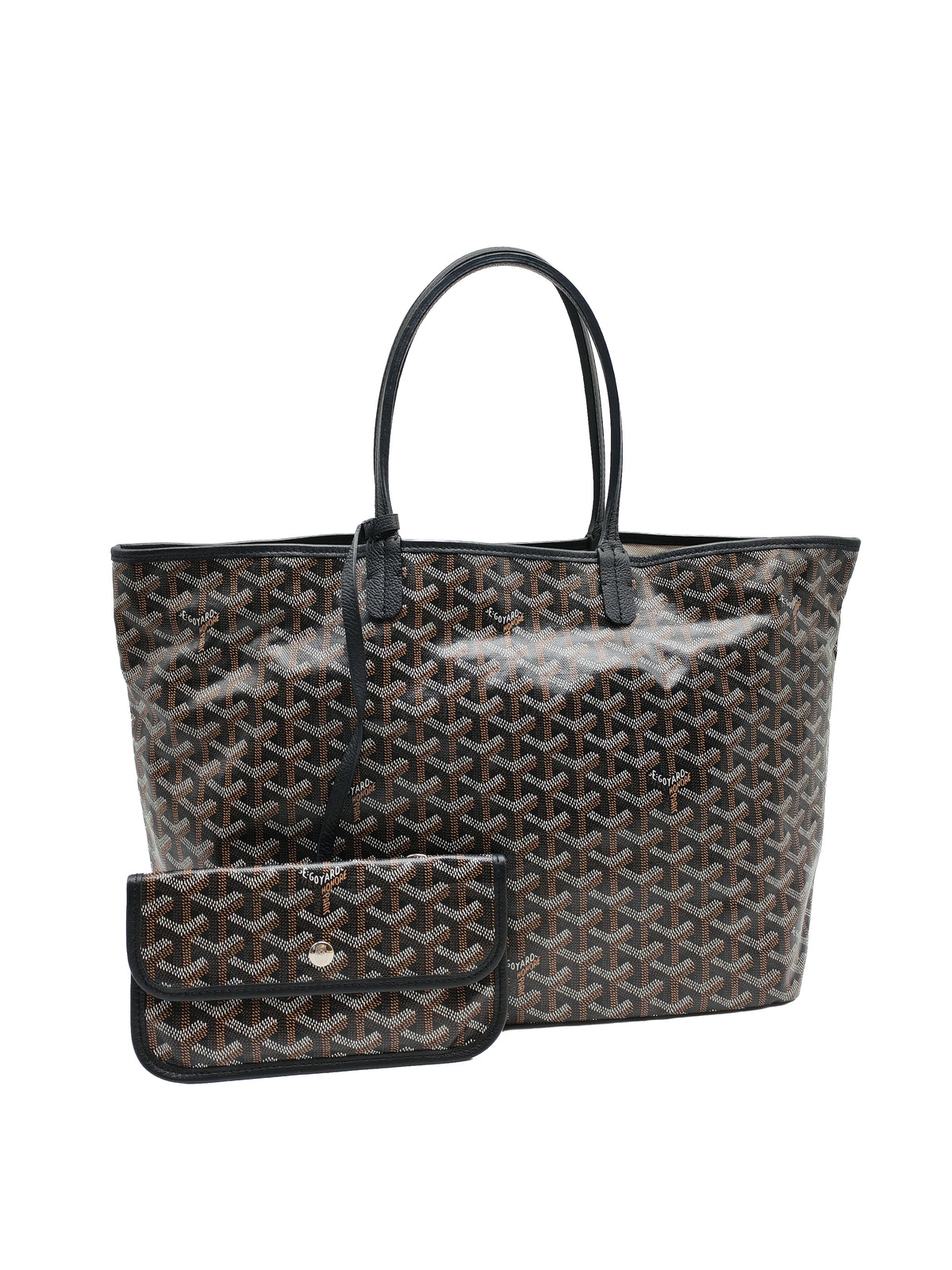 Goyard Saint Louis PM in Black/Noir Goyardine Canvas | Purse Maison Luxury Bags Shop