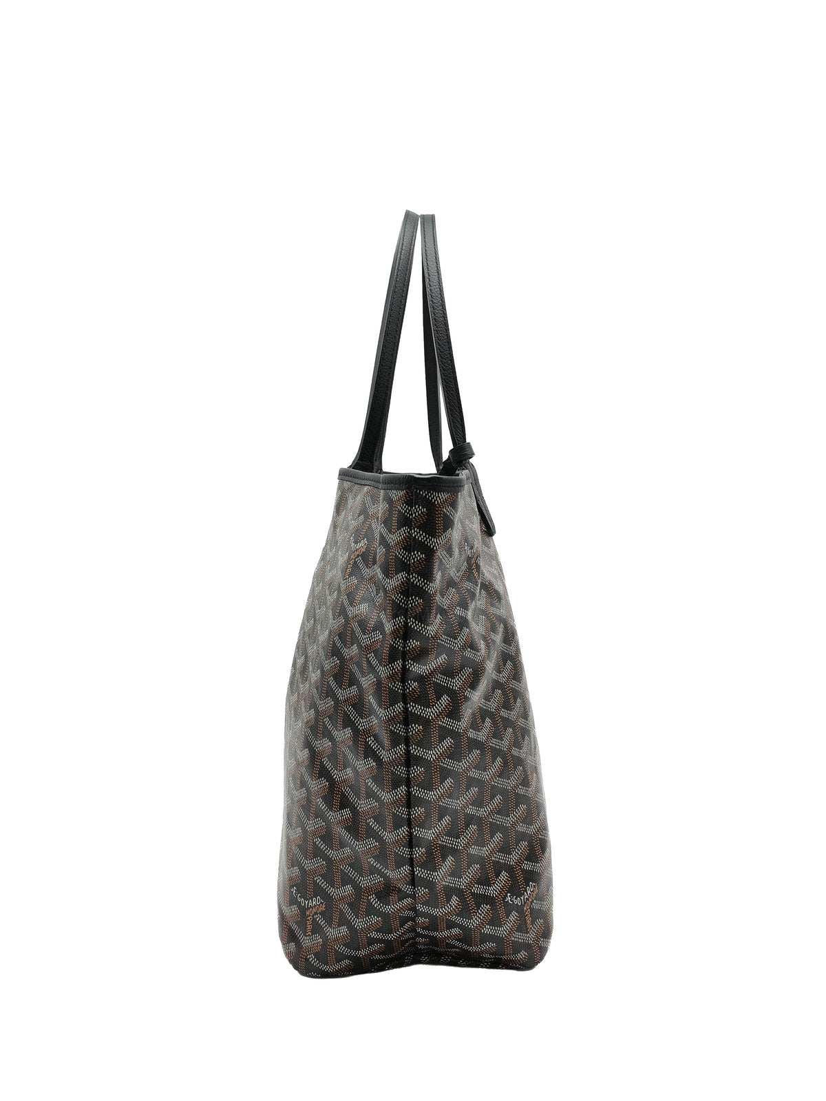 Goyard Saint Louis PM in Black/Noir Goyardine Canvas | Purse Maison Luxury Bags Shop