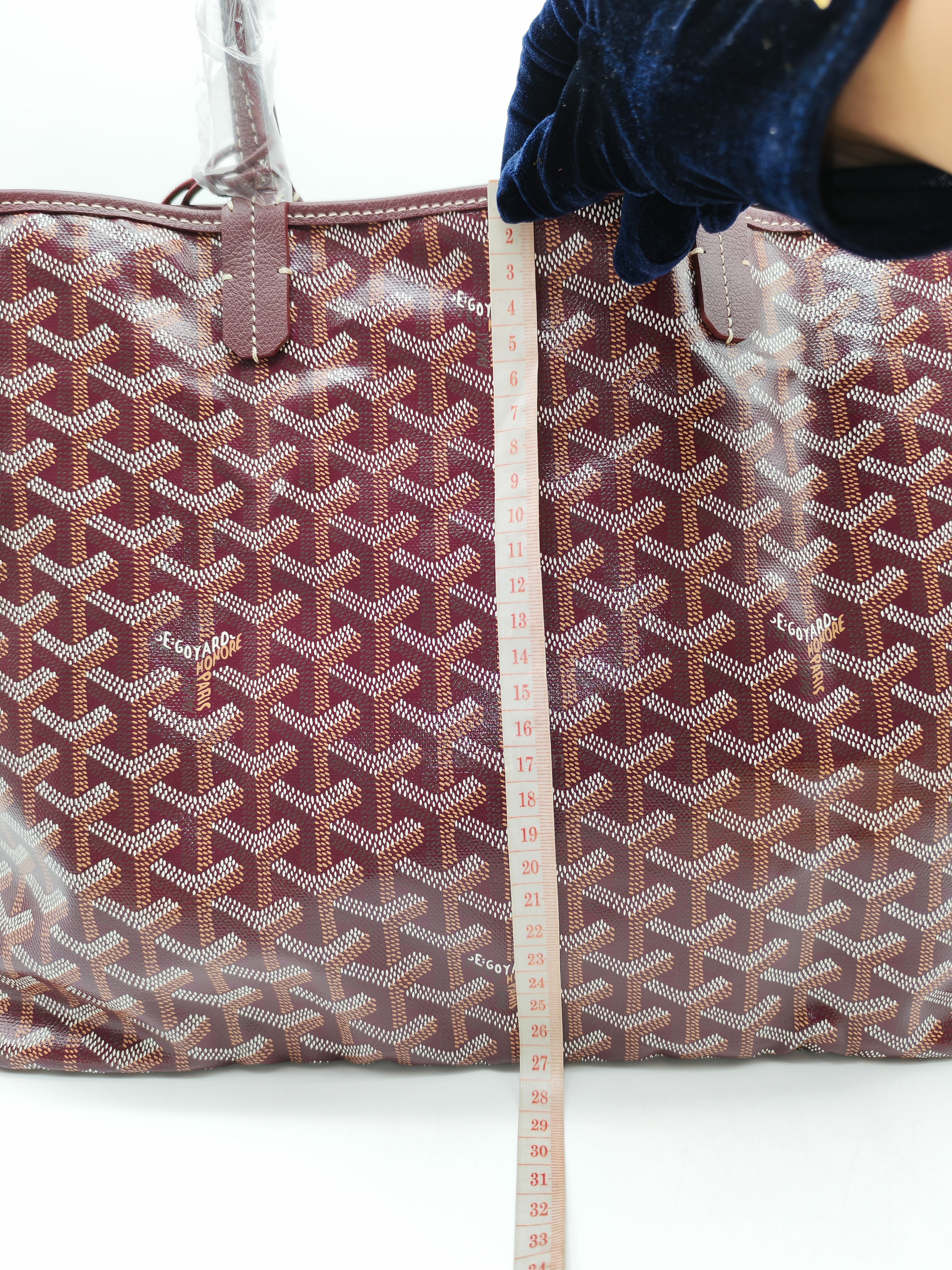 Goyard Saint Louis PM in Bordeaux Goyardine Canvas with Croc Universal Clip Charm | Purse Maison Luxury Bags Shop