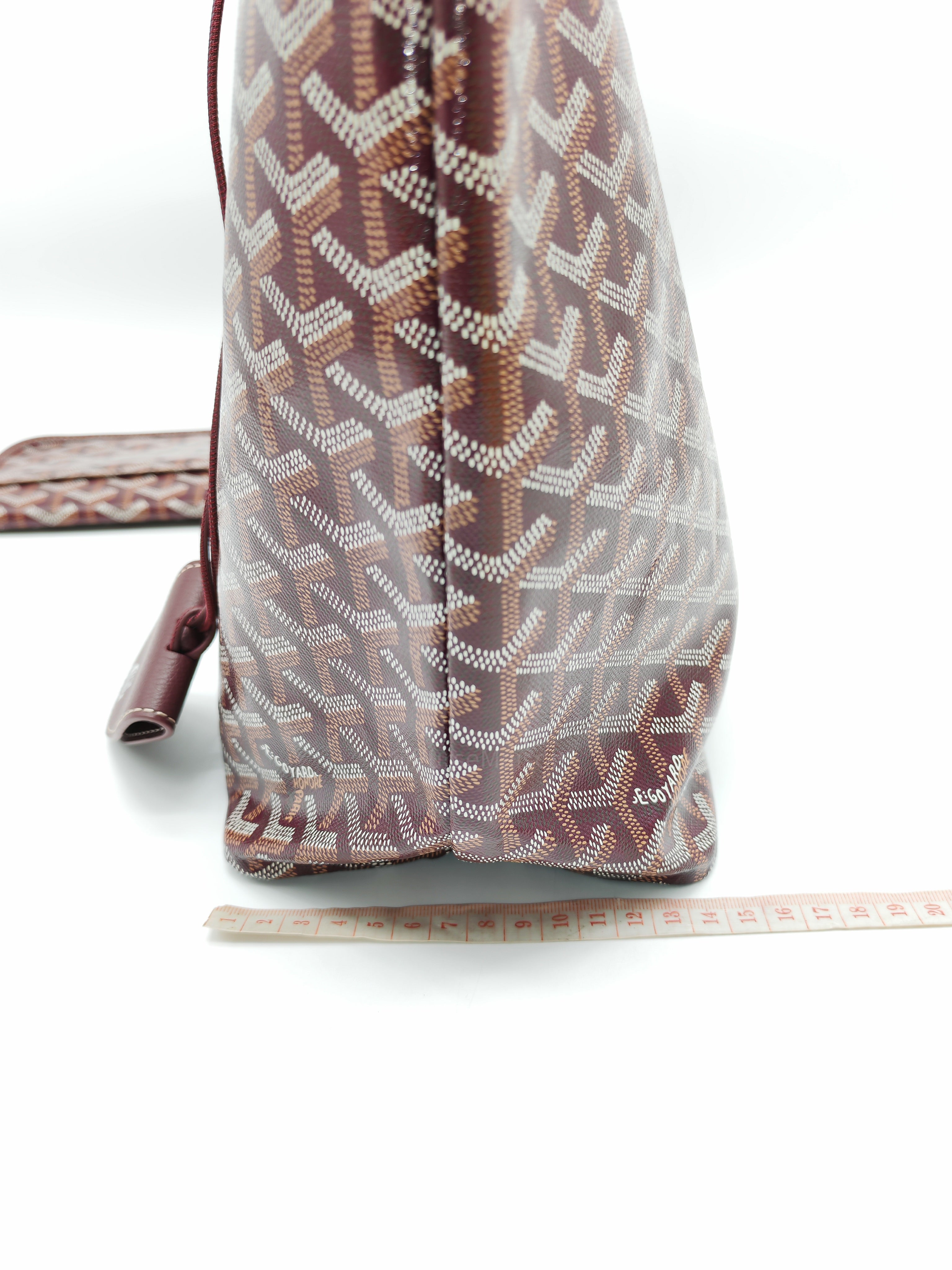 Goyard Saint Louis PM in Bordeaux Goyardine Canvas with Croc Universal Clip Charm | Purse Maison Luxury Bags Shop