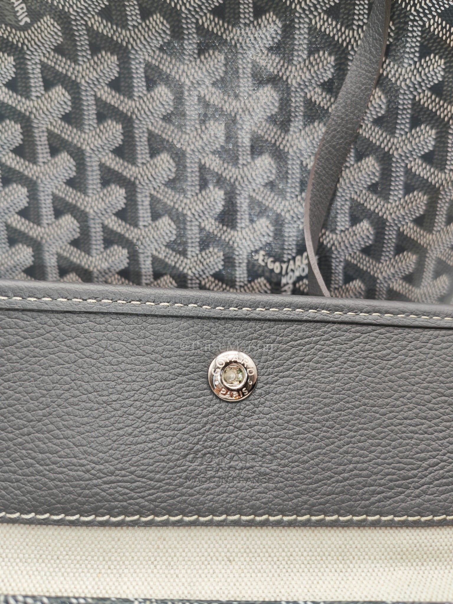 Goyard Saint Louis PM in Gray Goyardine Canvas | Purse Maison Luxury Bags Shop
