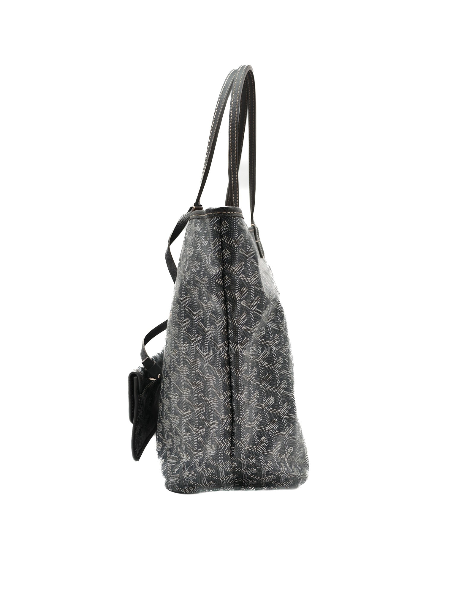 Goyard Saint Louis PM in Gray Goyardine Canvas | Purse Maison Luxury Bags Shop