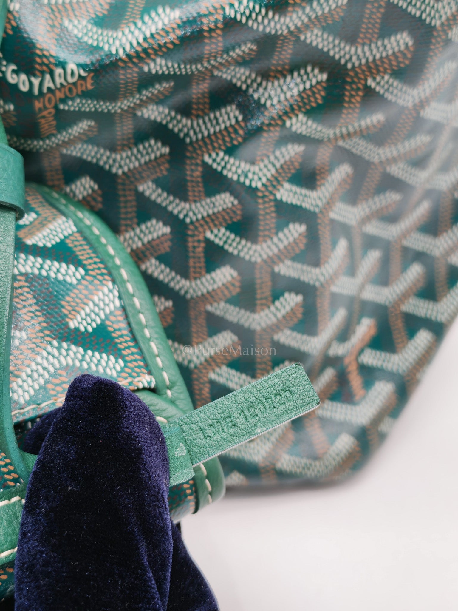 Saint Louis PM in Green Goyardine Canvas | Purse Maison Luxury Bags Shop