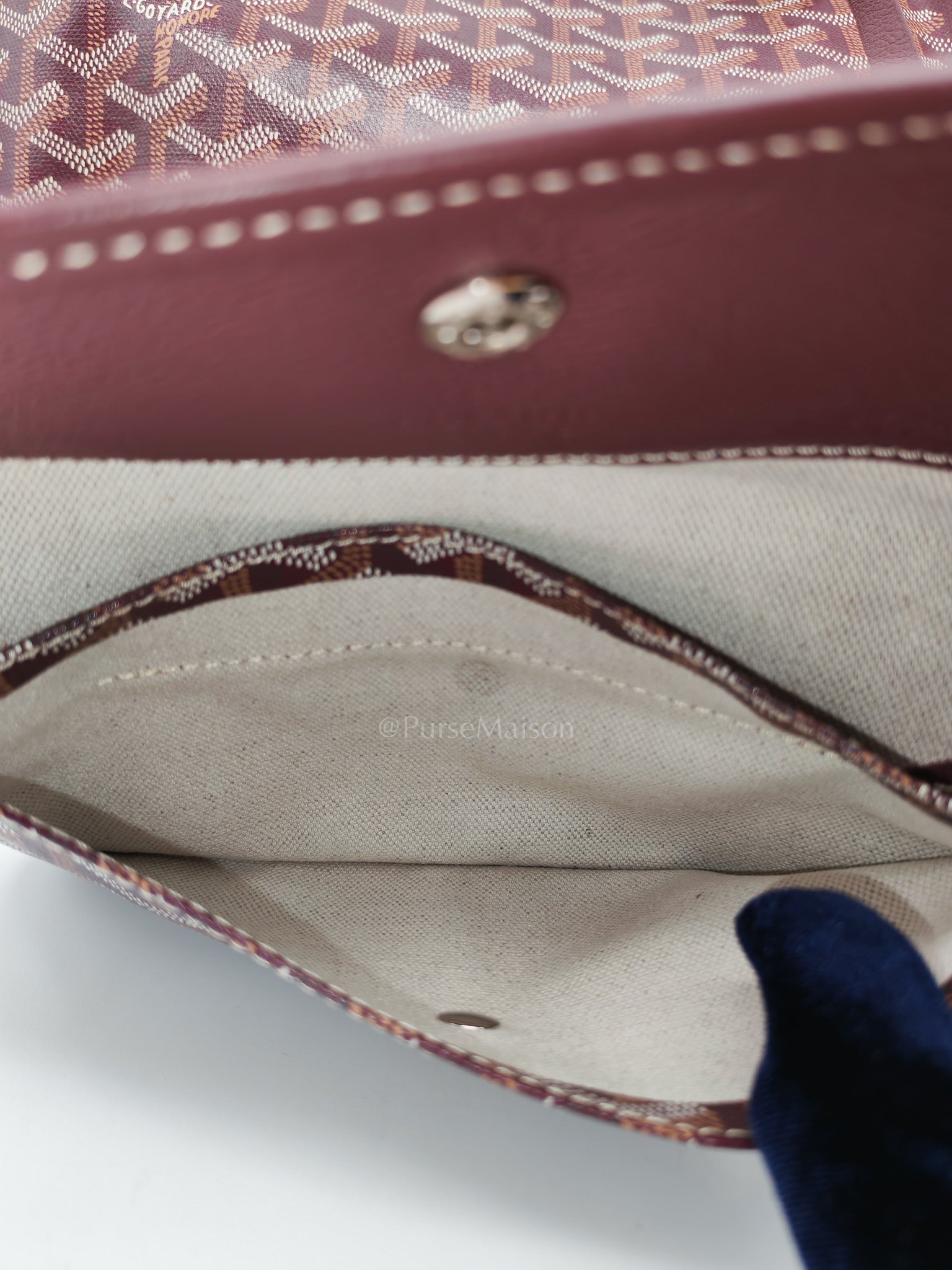 Goyard Saint Louis PM Tote Bag in Burgundy Goyardine Canvas | Purse Maison Luxury Bags Shop