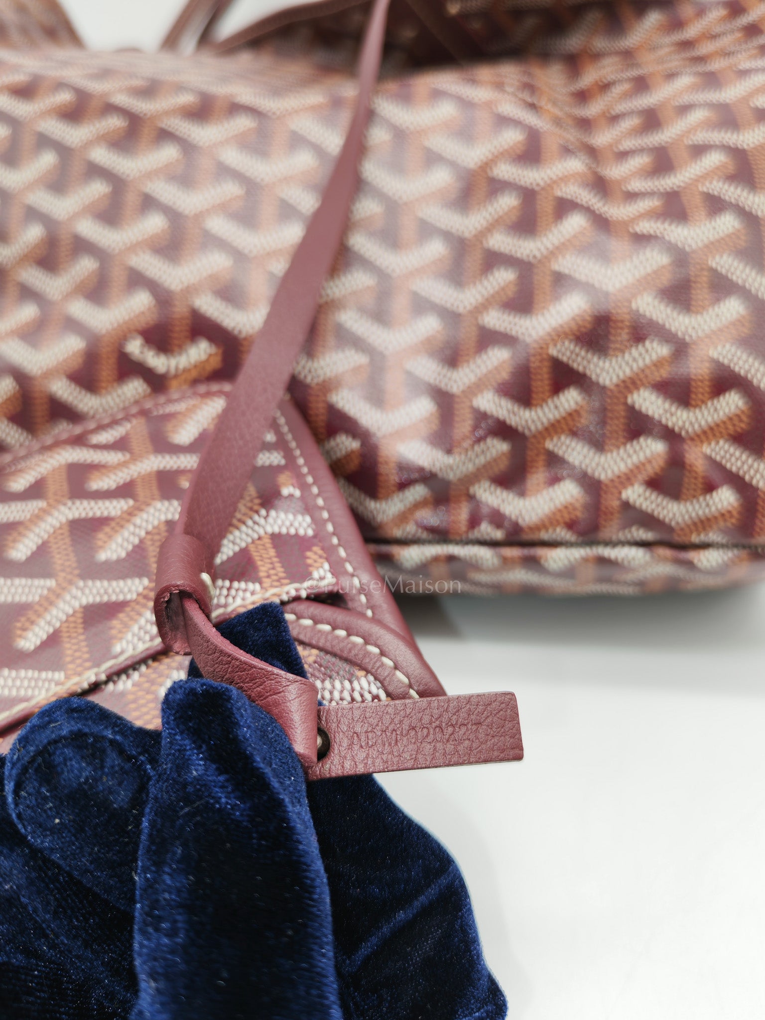 Goyard Saint Louis PM Tote Bag in Burgundy Goyardine Canvas | Purse Maison Luxury Bags Shop