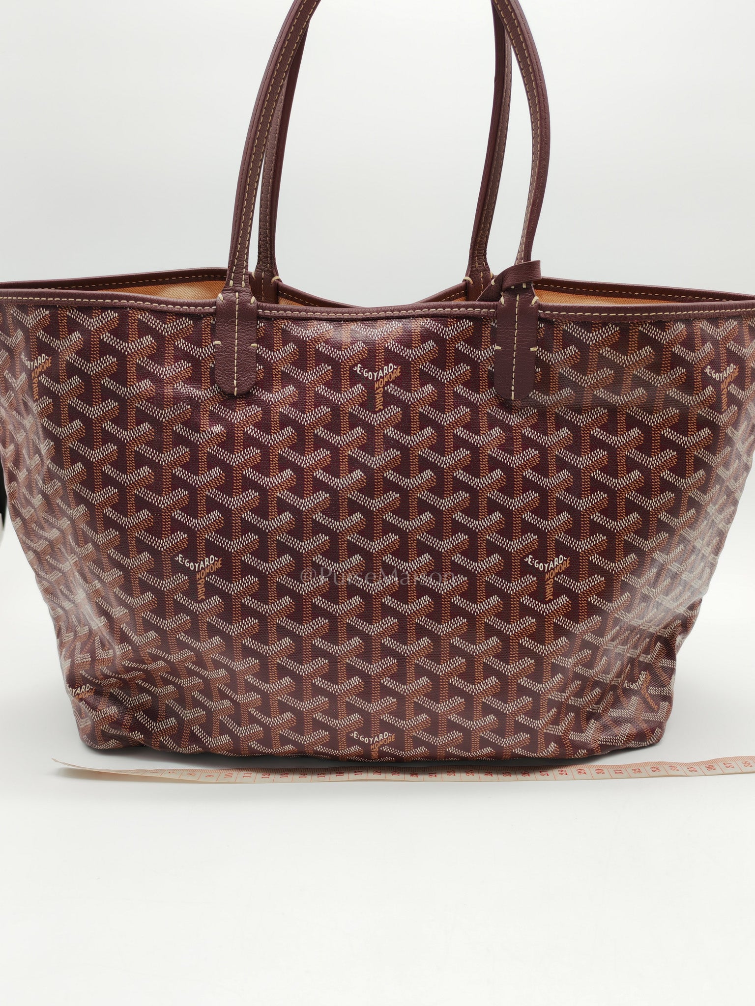 Goyard Saint Louis PM Tote Bag in Burgundy Goyardine Canvas | Purse Maison Luxury Bags Shop