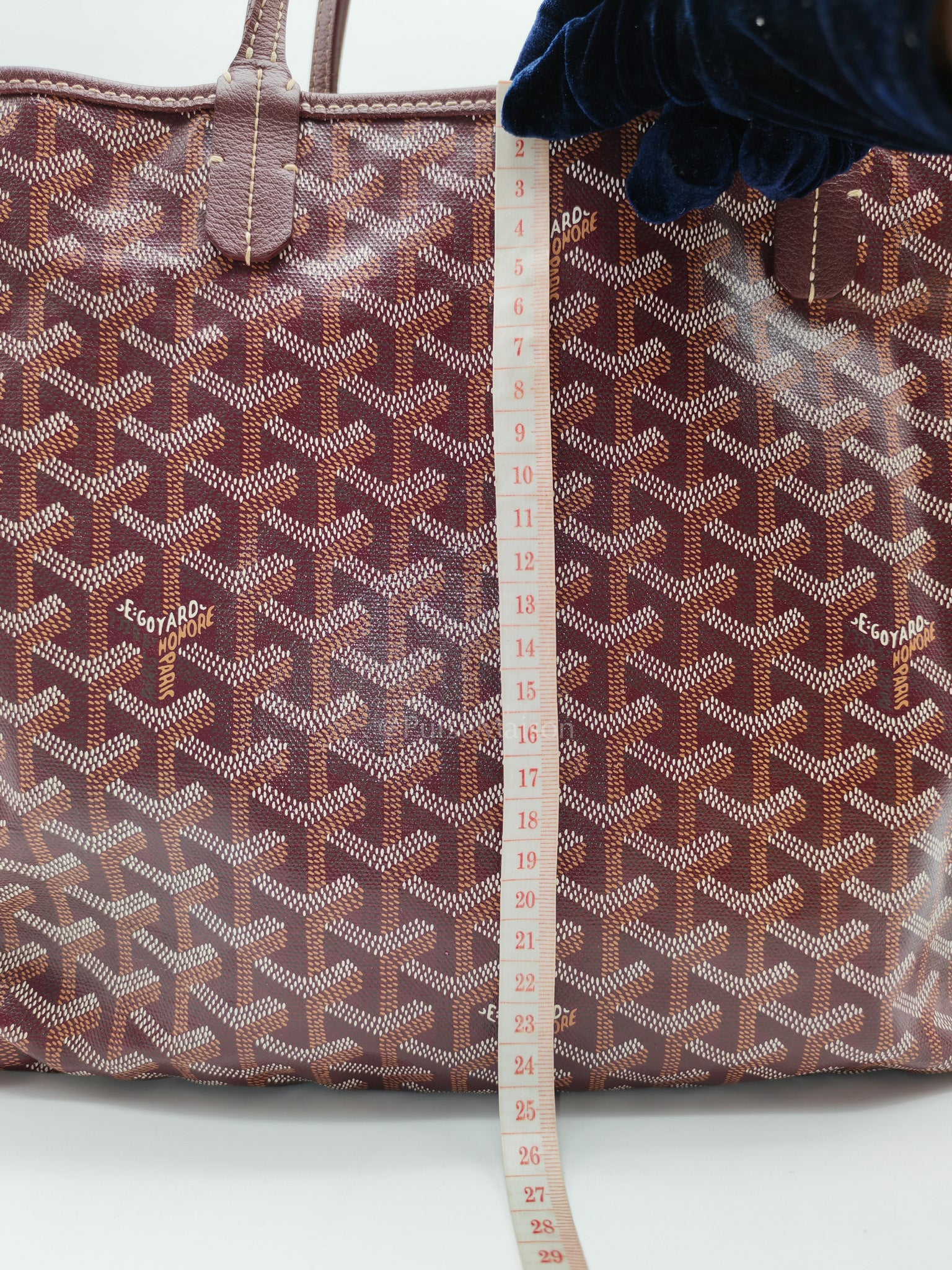 Goyard Saint Louis PM Tote Bag in Burgundy Goyardine Canvas | Purse Maison Luxury Bags Shop