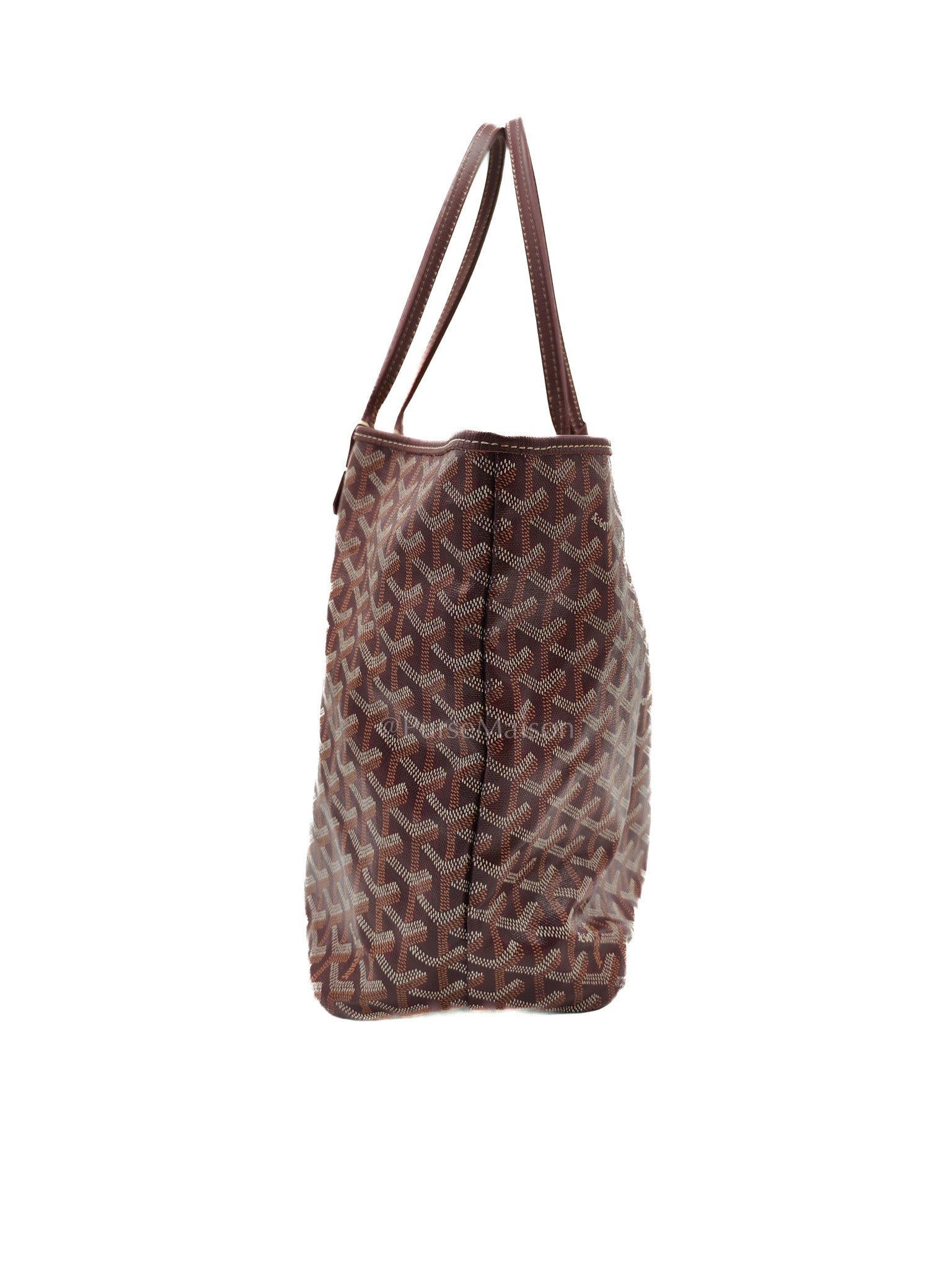 Goyard Saint Louis PM Tote Bag in Burgundy Goyardine Canvas | Purse Maison Luxury Bags Shop