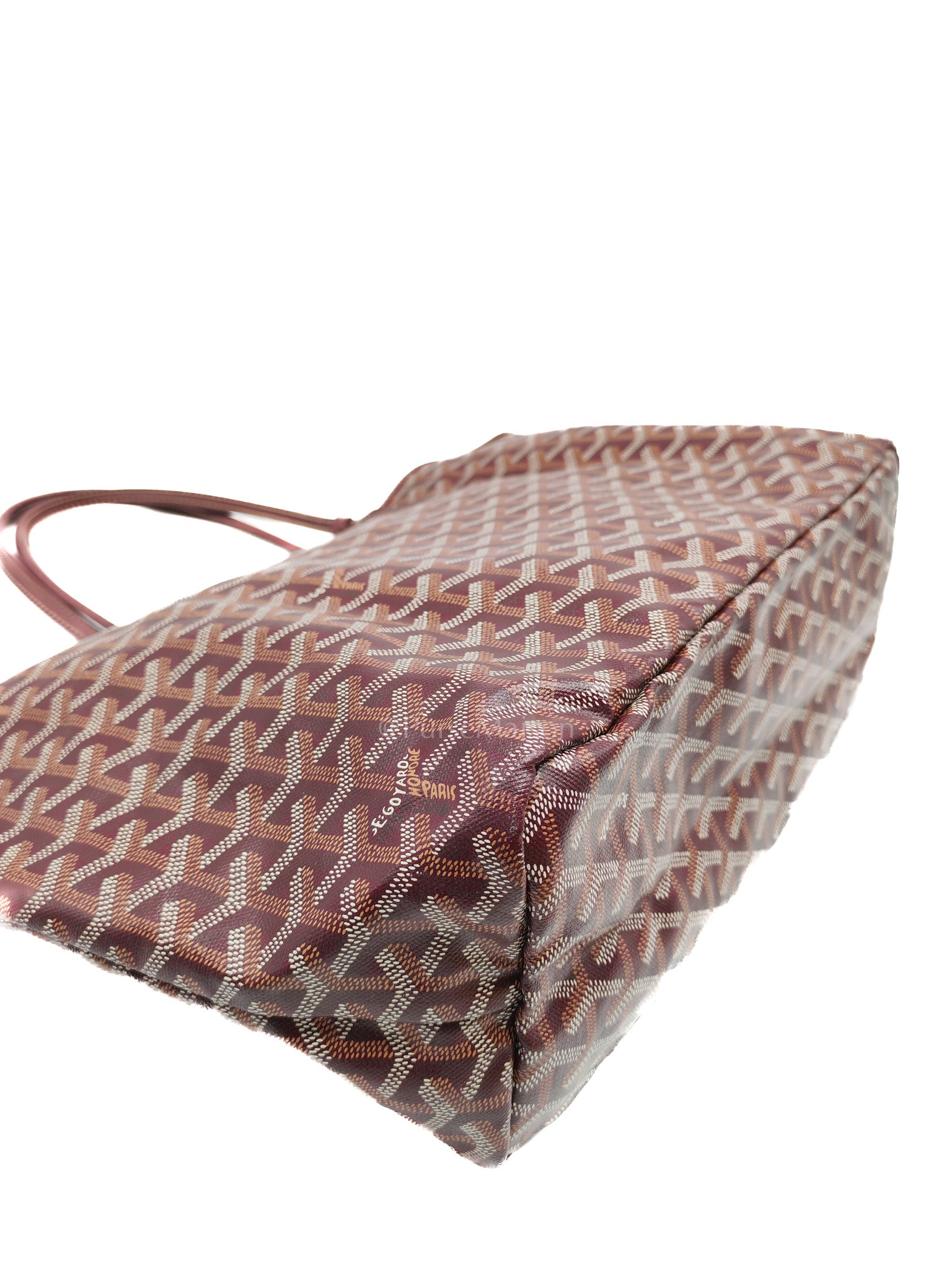 Goyard Saint Louis PM Tote Bag in Burgundy Goyardine Canvas | Purse Maison Luxury Bags Shop