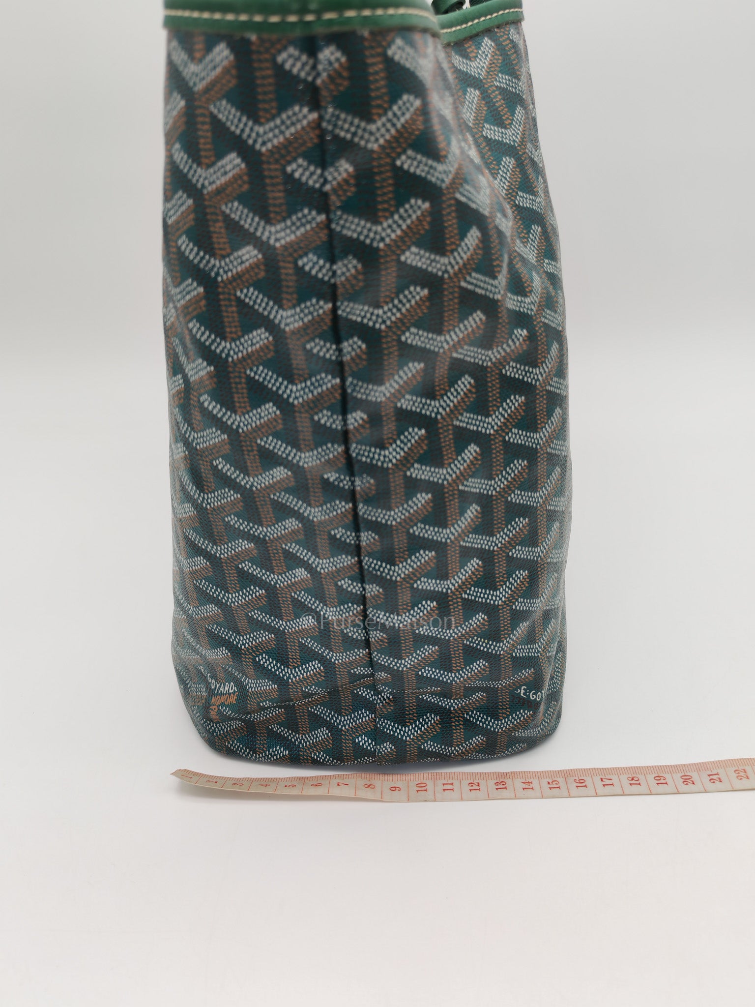 Goyard Saint Louis PM Tote Bag in Green Goyardine Canvas | Purse Maison Luxury Bags Shop