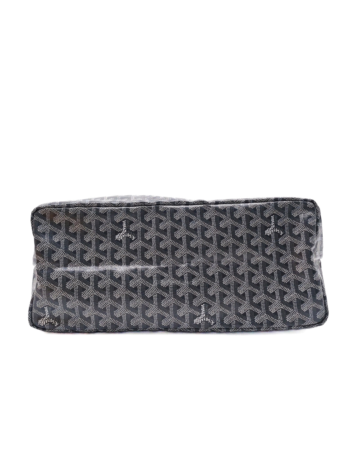 Goyard Saint Louis PM Tote Bag in Gris/Grey Goyardine Canvas with Croc Universel Clip Charm | Purse Maison Luxury Bags Shop