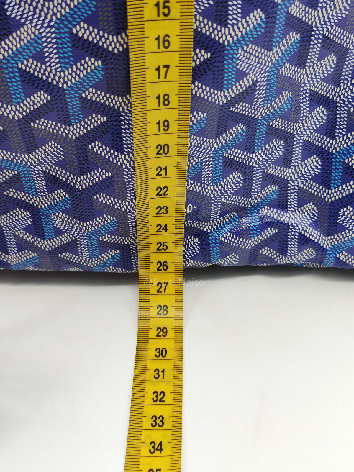 Goyard Saint Louis PM Tote Bag in Multicolored Blueberry Purple Canvas Limited Edition with Croc Universel Clip Charm | Purse Maison Luxury Bags Shop
