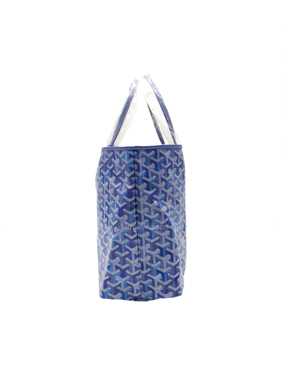 Goyard Saint Louis PM Tote Bag in Multicolored Blueberry Purple Canvas Limited Edition with Croc Universel Clip Charm | Purse Maison Luxury Bags Shop
