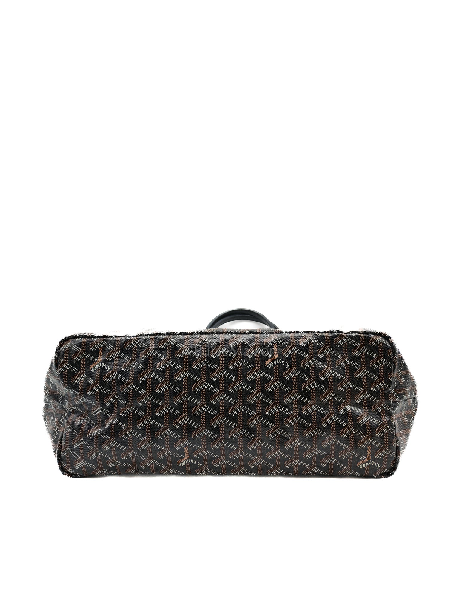Saint Louis Tote Bag PM in Black Goyardine Canvas | Purse Maison Luxury Bags Shop