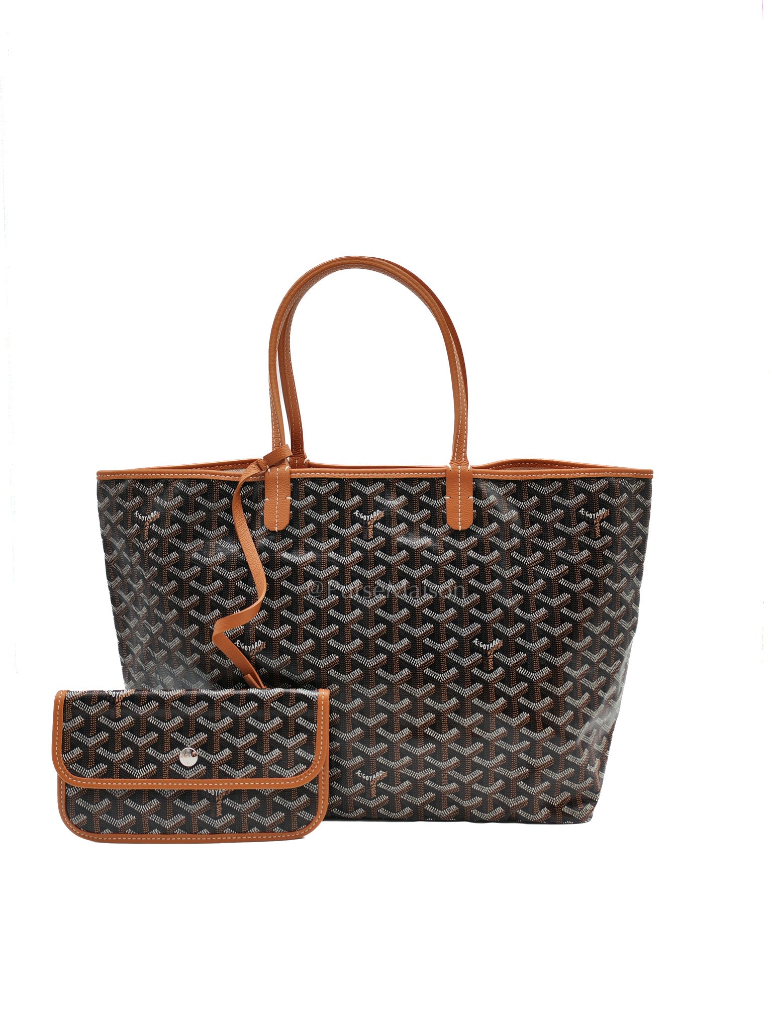 Goyard Saint Louis Tote Bag Pm in Tan Goyardine Canvas | Purse Maison Luxury Bags Shop