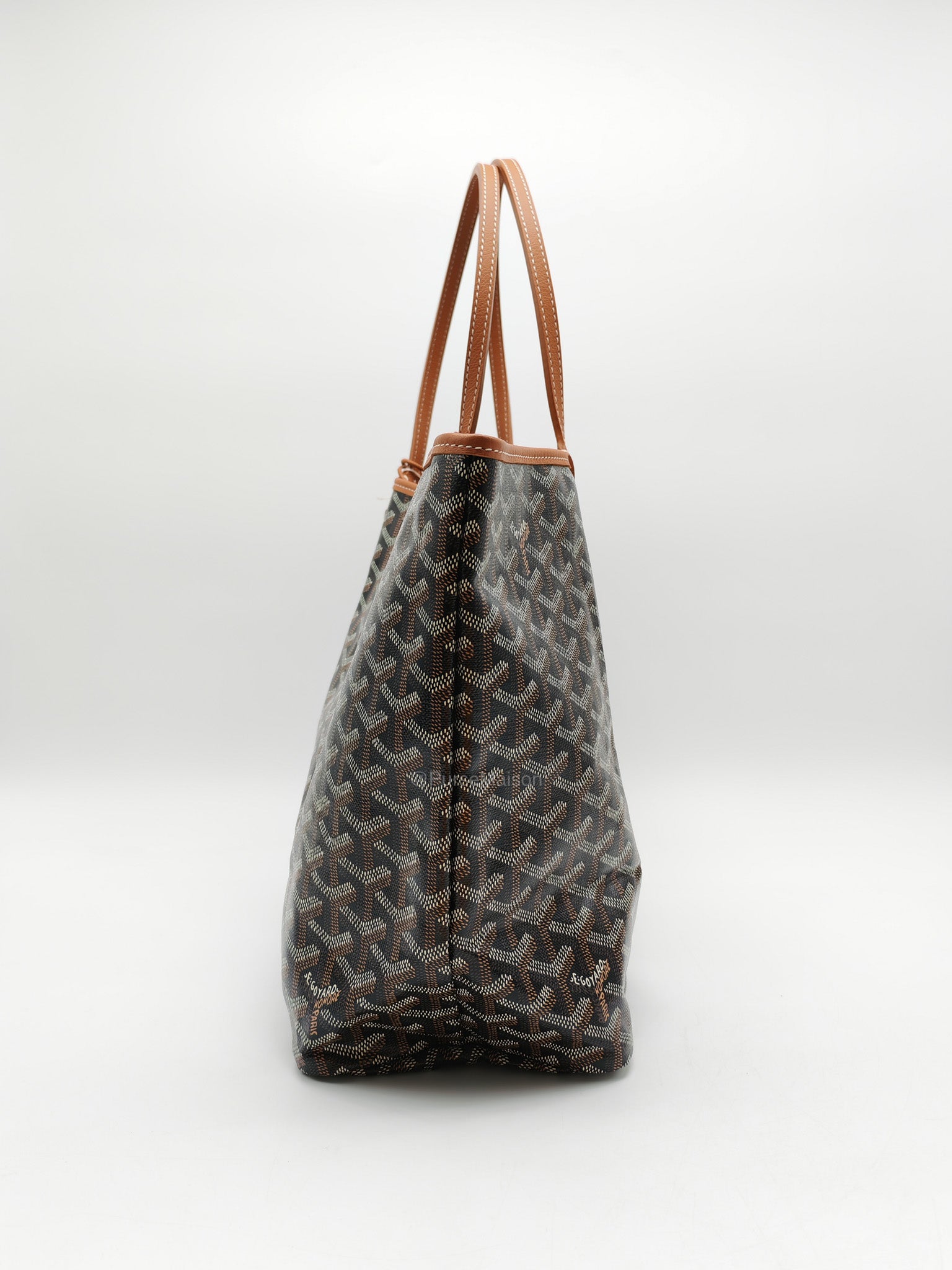 Goyard Saint Louis Tote Bag PM in Tan Goyardine Canvas with Croc Universal Clip Charm | Purse Maison Luxury Bags Shop
