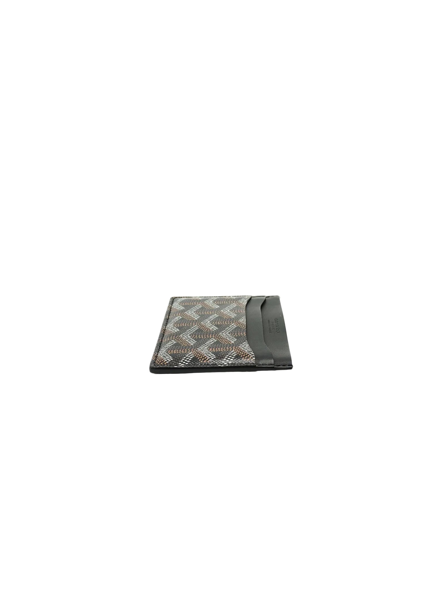 Goyard Saint Sulpice Card Holder in Black Goyardine Canvas | Purse Maison Luxury Bags Shop