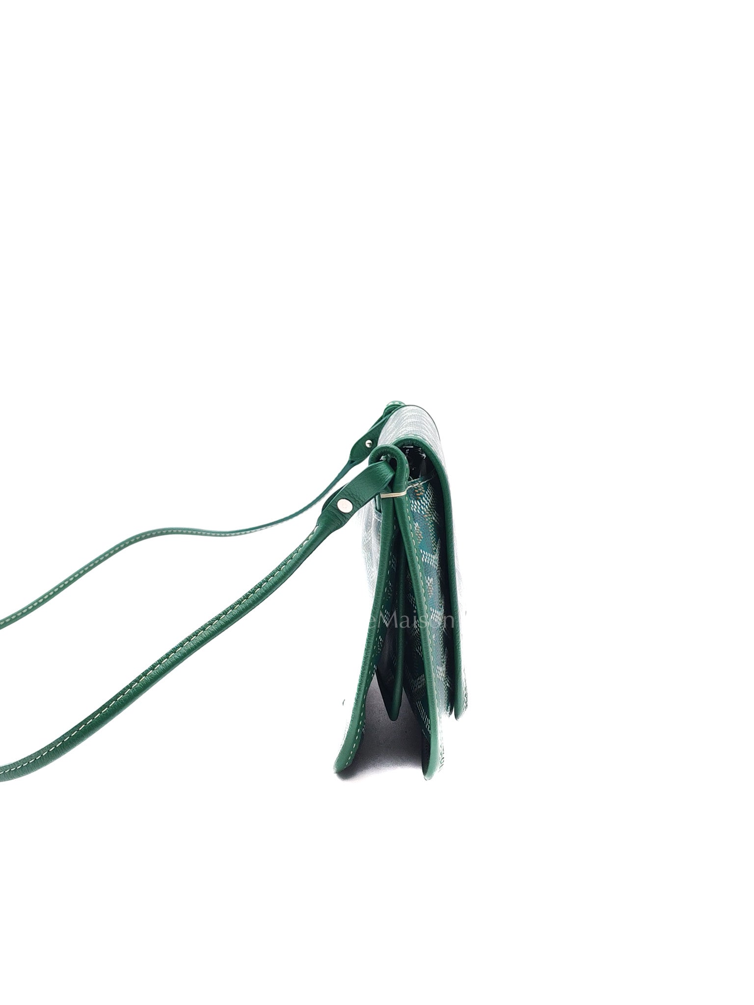 Goyard Plumet Crossbody Bag in Green Goyardine Canvas