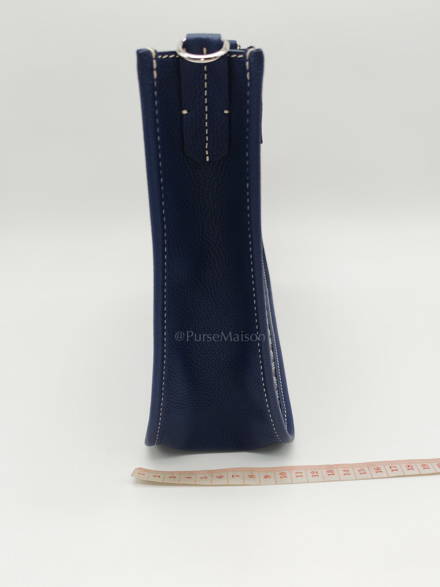 Sac Musette Crossbody Bag Pm in Navy Blue Goyardine Canvas