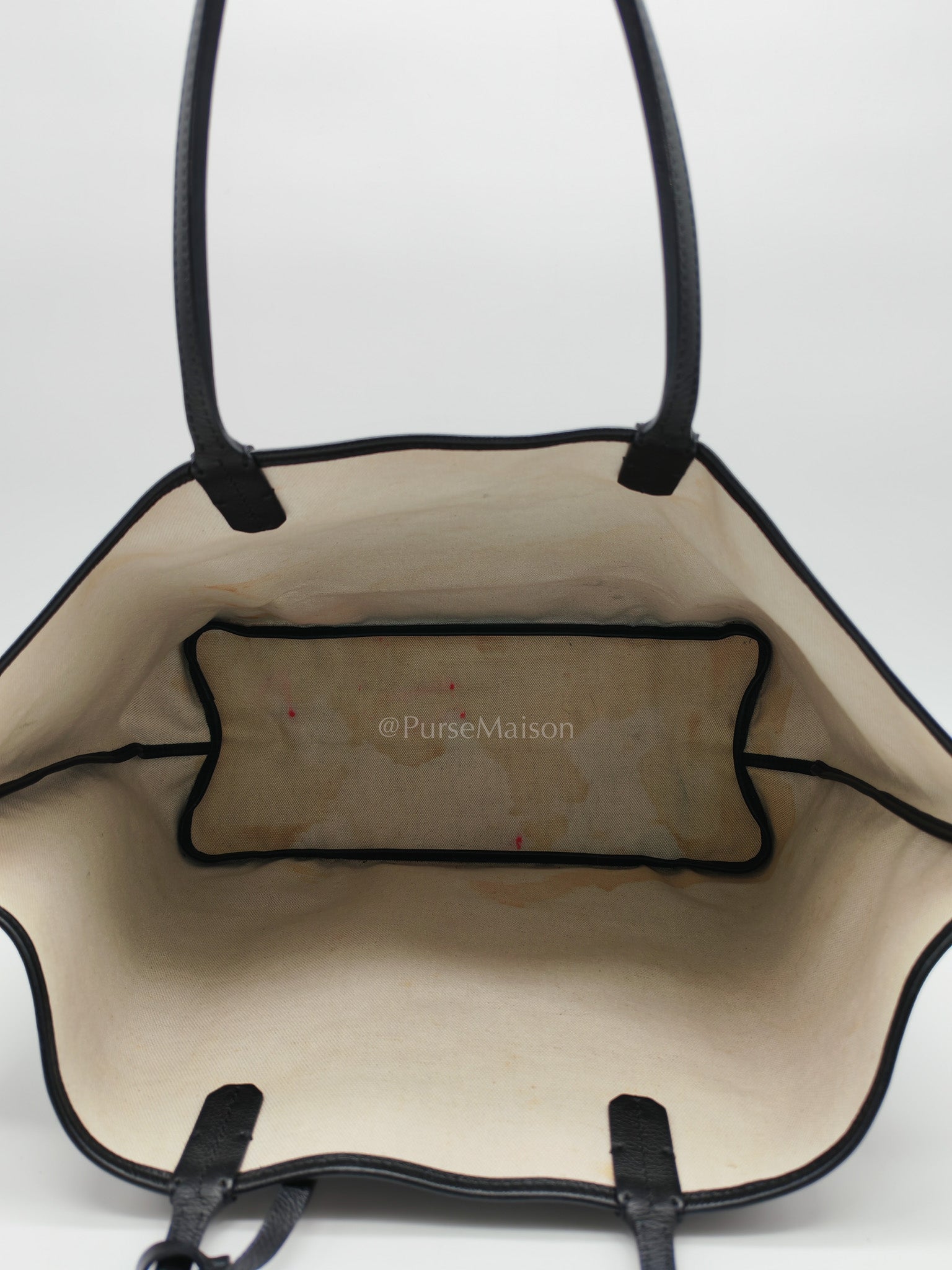 Saint Louis Tote Bag PM in Black Goyardine Canvas