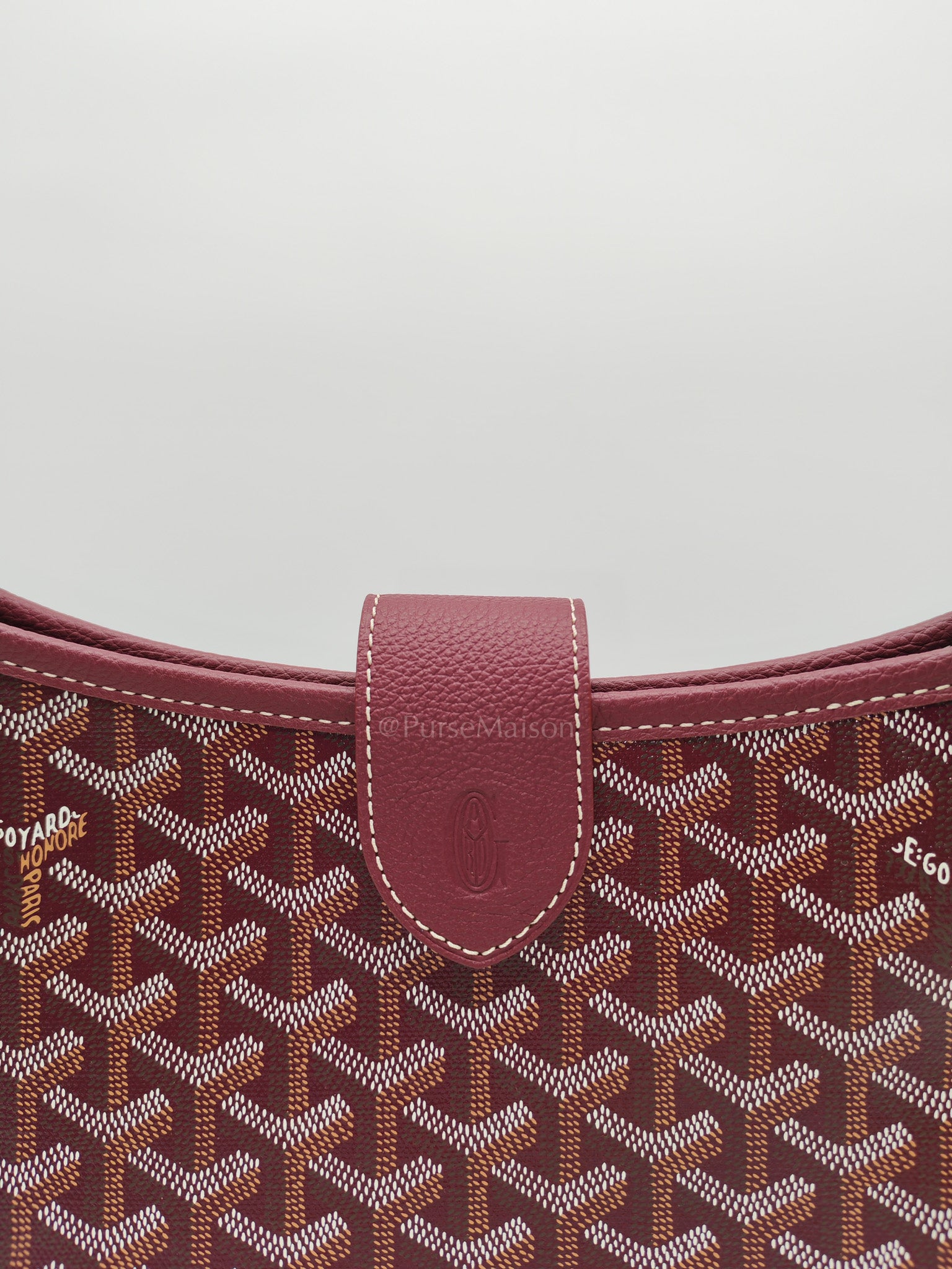 Sac Musette Crossbody Bag PM in Burgundy Goyardine Canvas