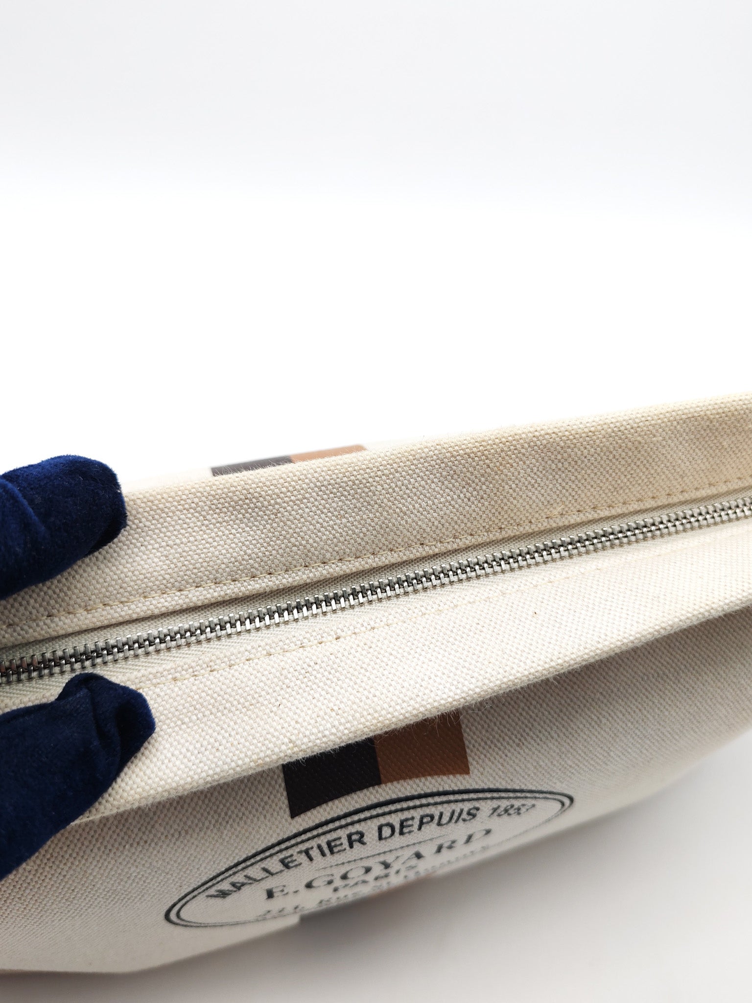 Goyard Necessaire Organizer Pouch in Nuetral Canvas
