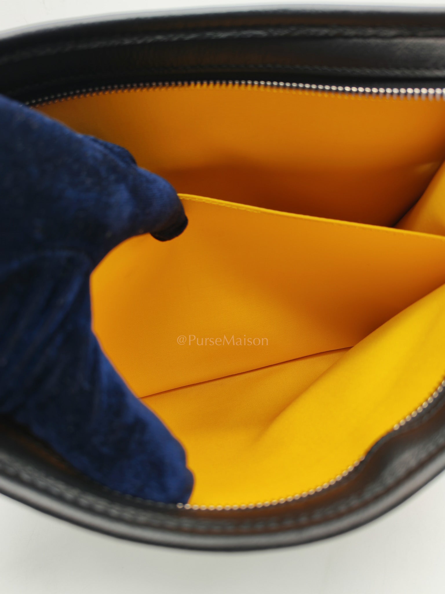 Jouvence Toiletry Pouch in Black Goyardine Canvas