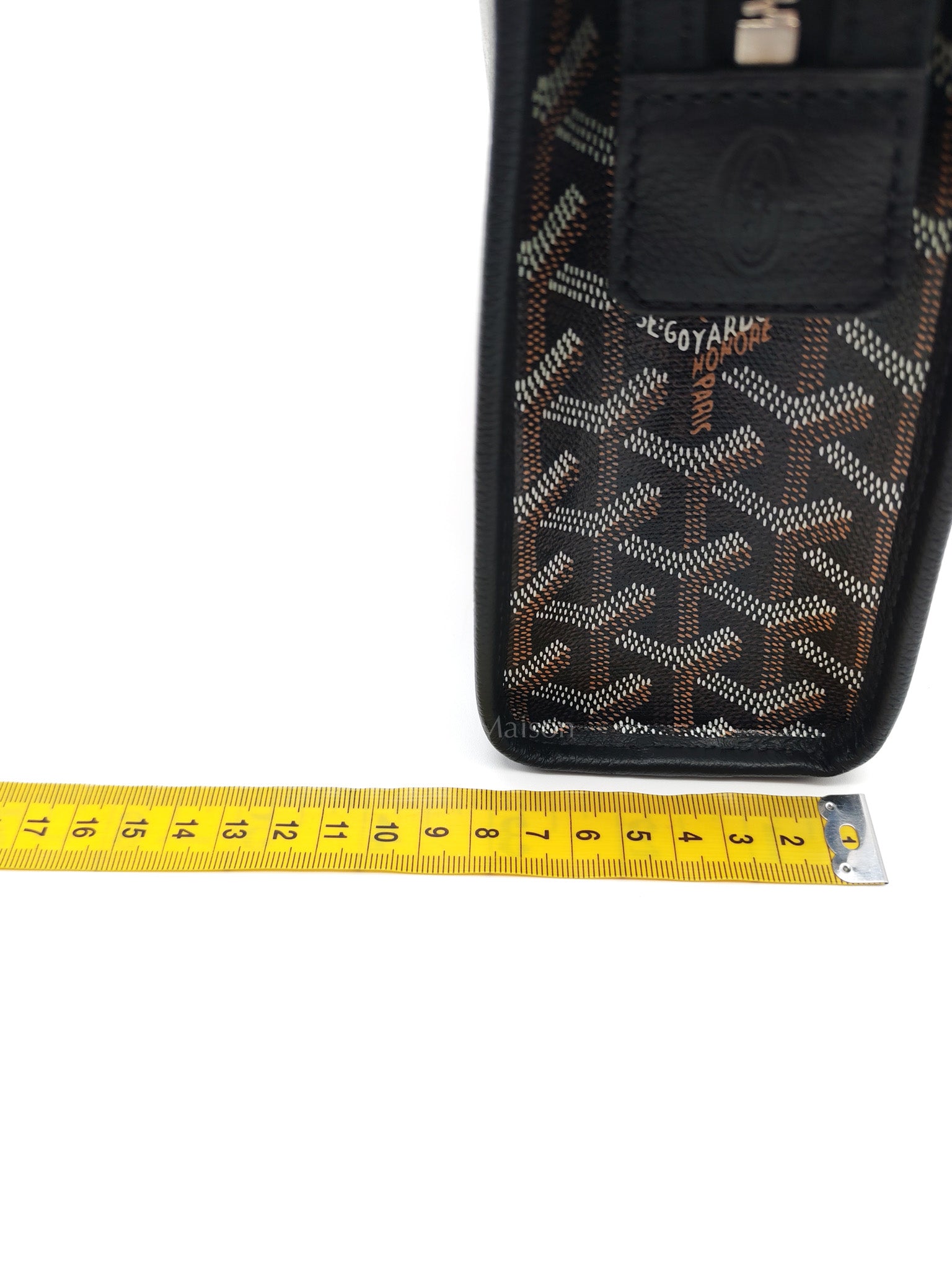 Jouvence Toiletry Pouch in Black Goyardine Canvas