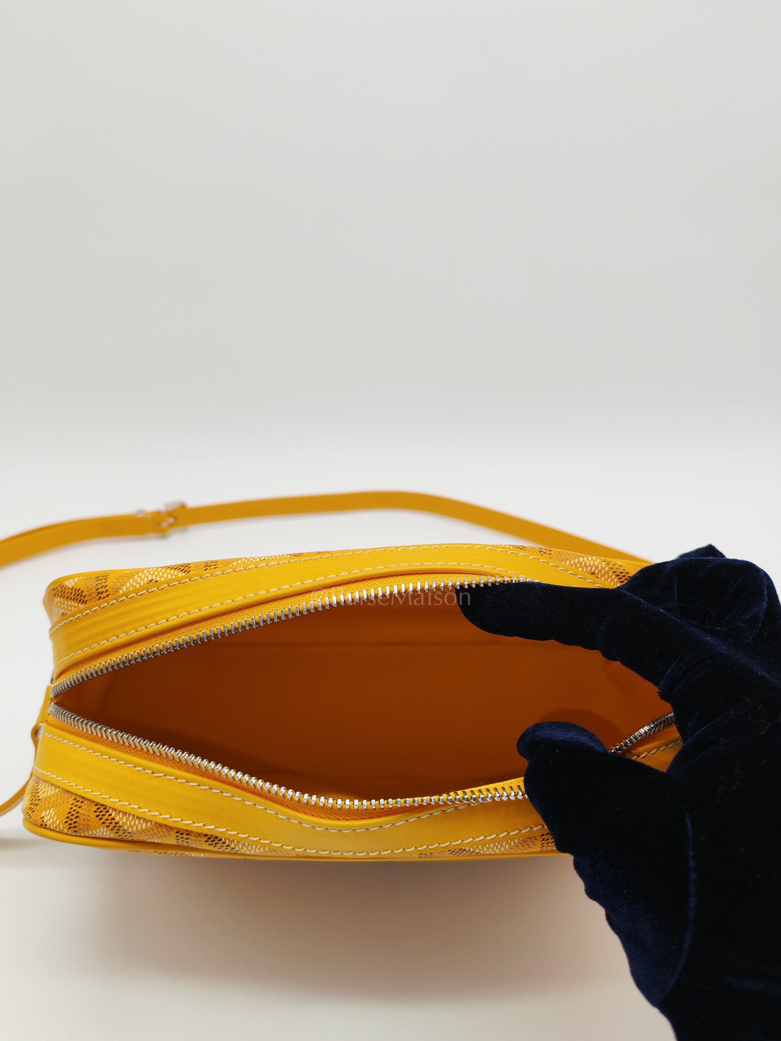 Cap Vert Crossbody Bag PM in Yellow Goyardine Canvas