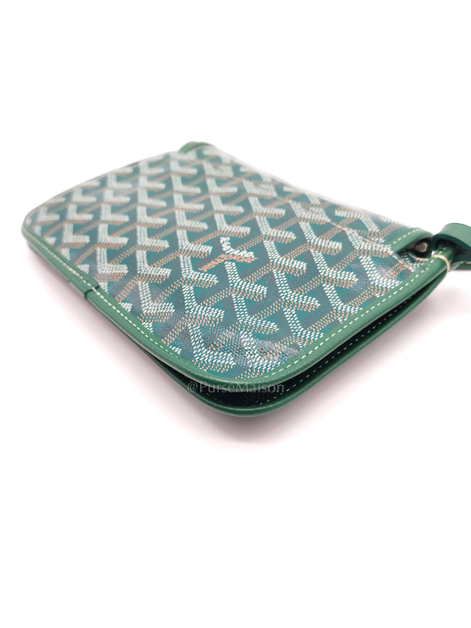 Goyard Plumet Crossbody Bag in Green Goyardine Canvas